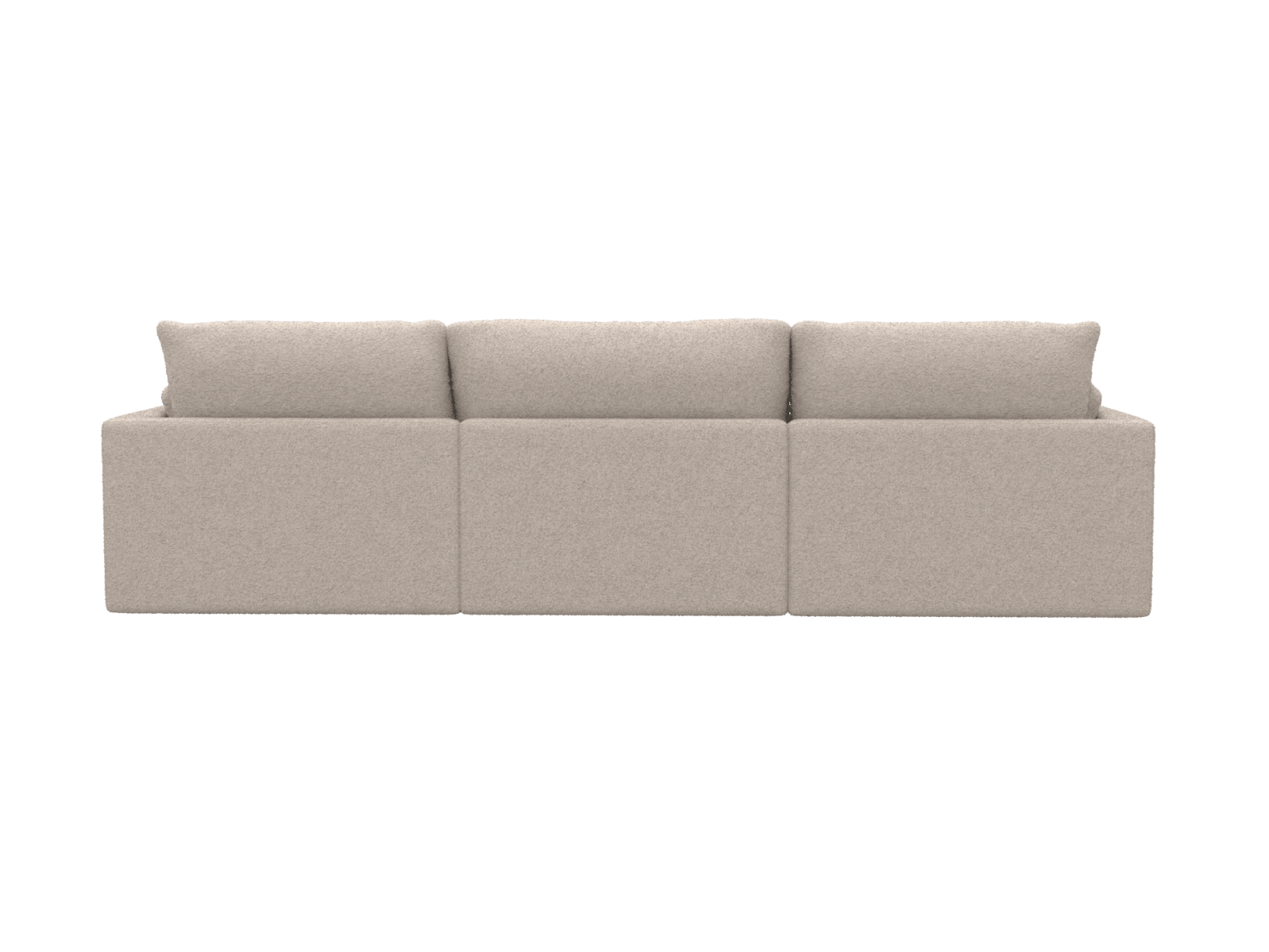 Willow Boucle Pumice Modular Sofa - 3 Seater color Boucle Pumice