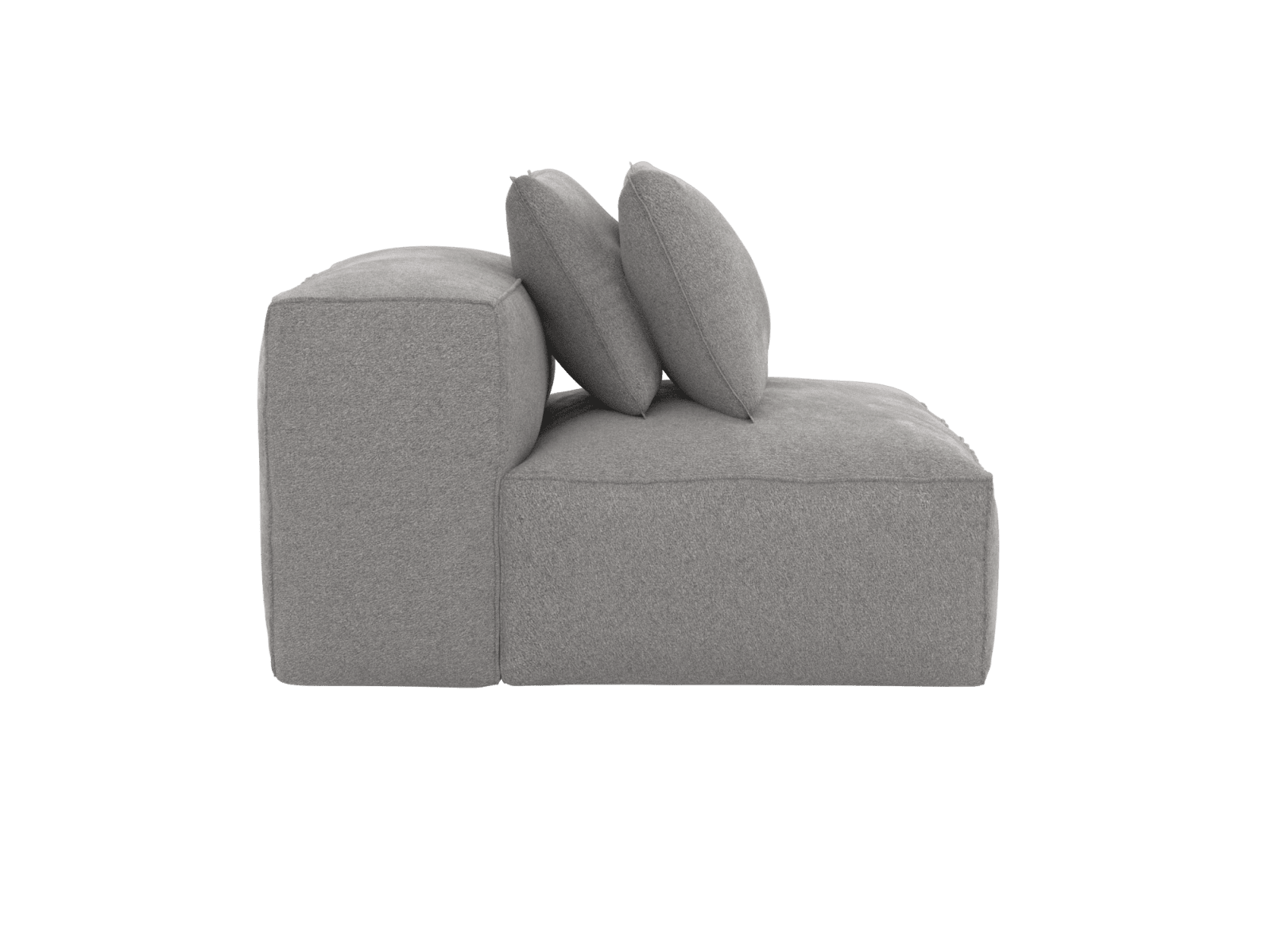 Riley Toorak Pebble Armless Sofa Module color Toorak Pebble
