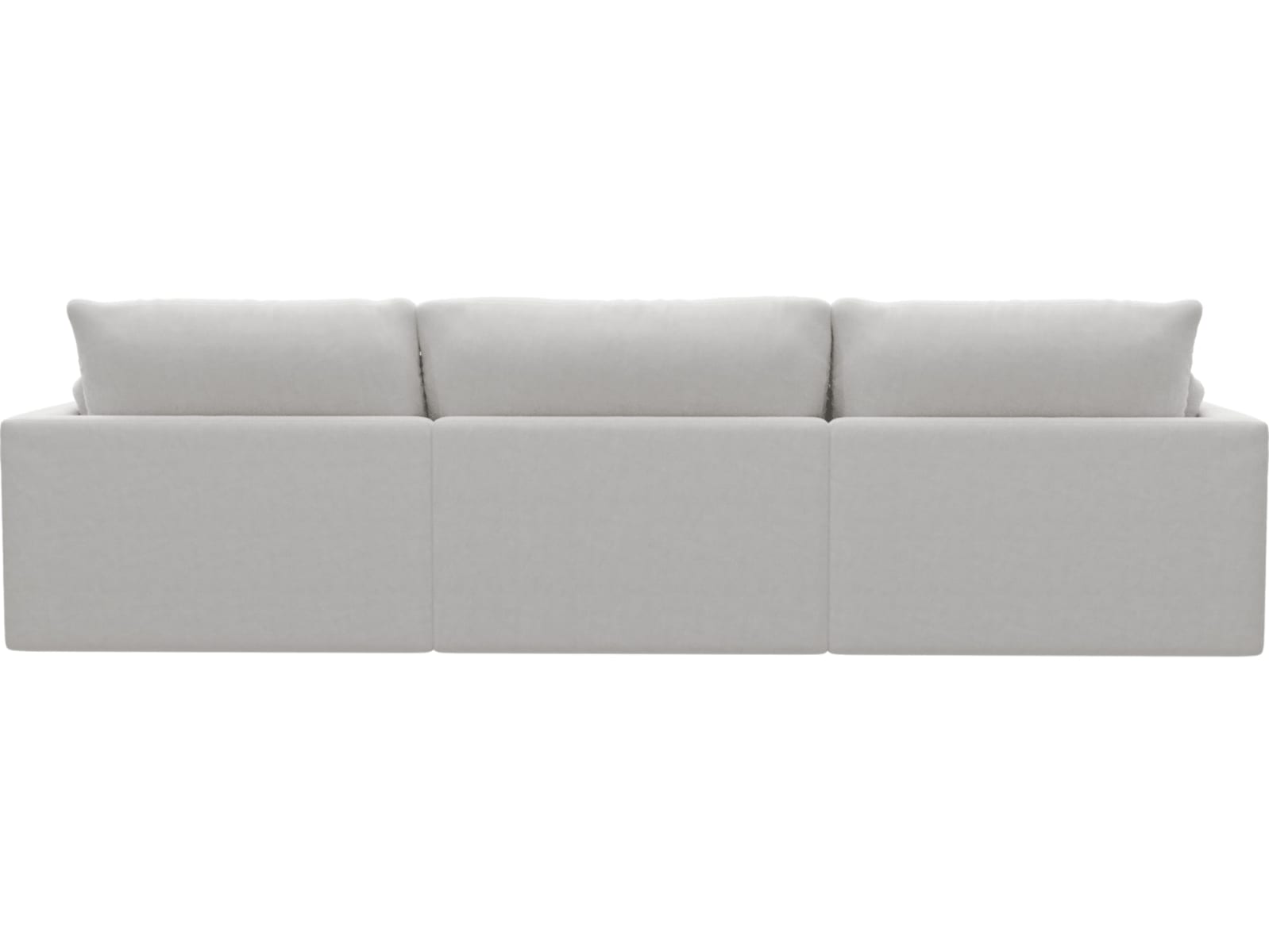 Willow Muse Frost Chaise Sofa - 3 Seater color Muse Frost