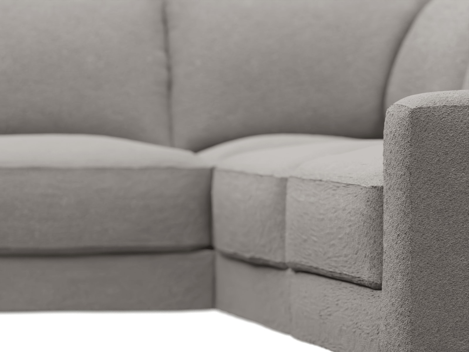 Monica Boucle Pumice Sofa - 4 Seater LAF Terminal color Boucle Pumice