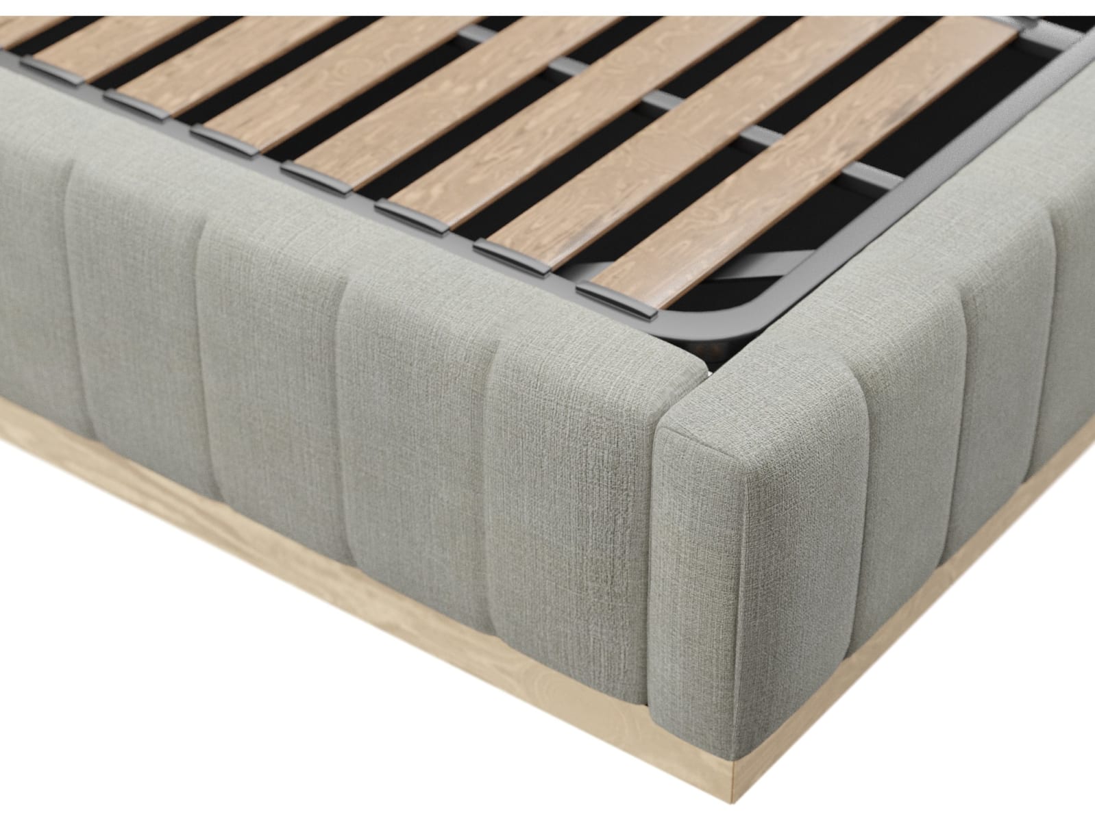 Brentwood Gas Lift Bed Toorak Pebble color Toorak Pebble