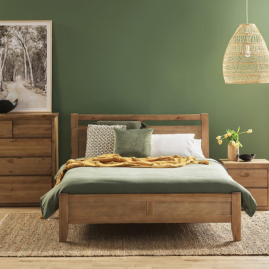 Calypso Bed Frame Nutmeg color Nutmeg