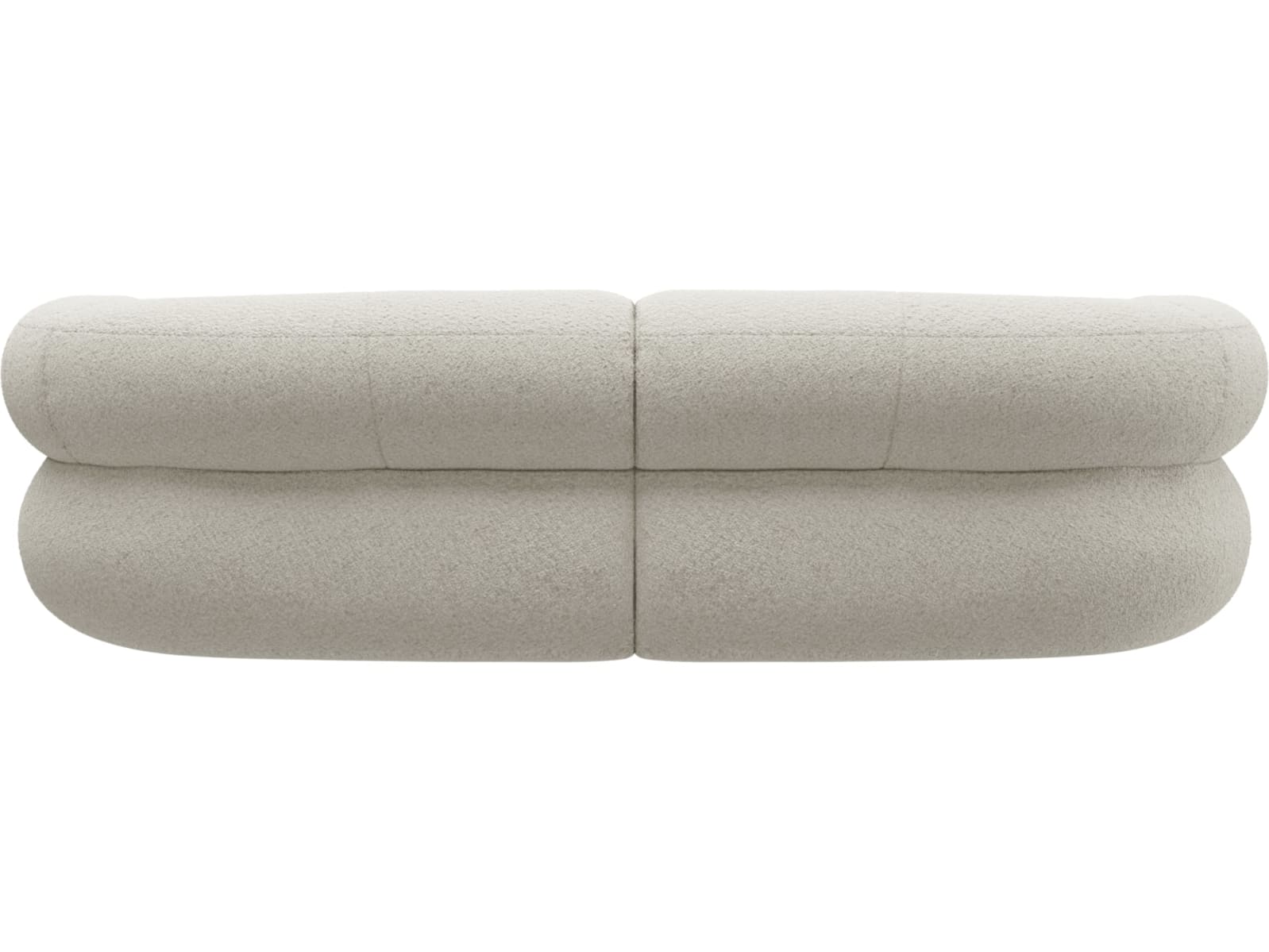 Colette Boucle Ivory Sofa - 3 Seater color Boucle Ivory