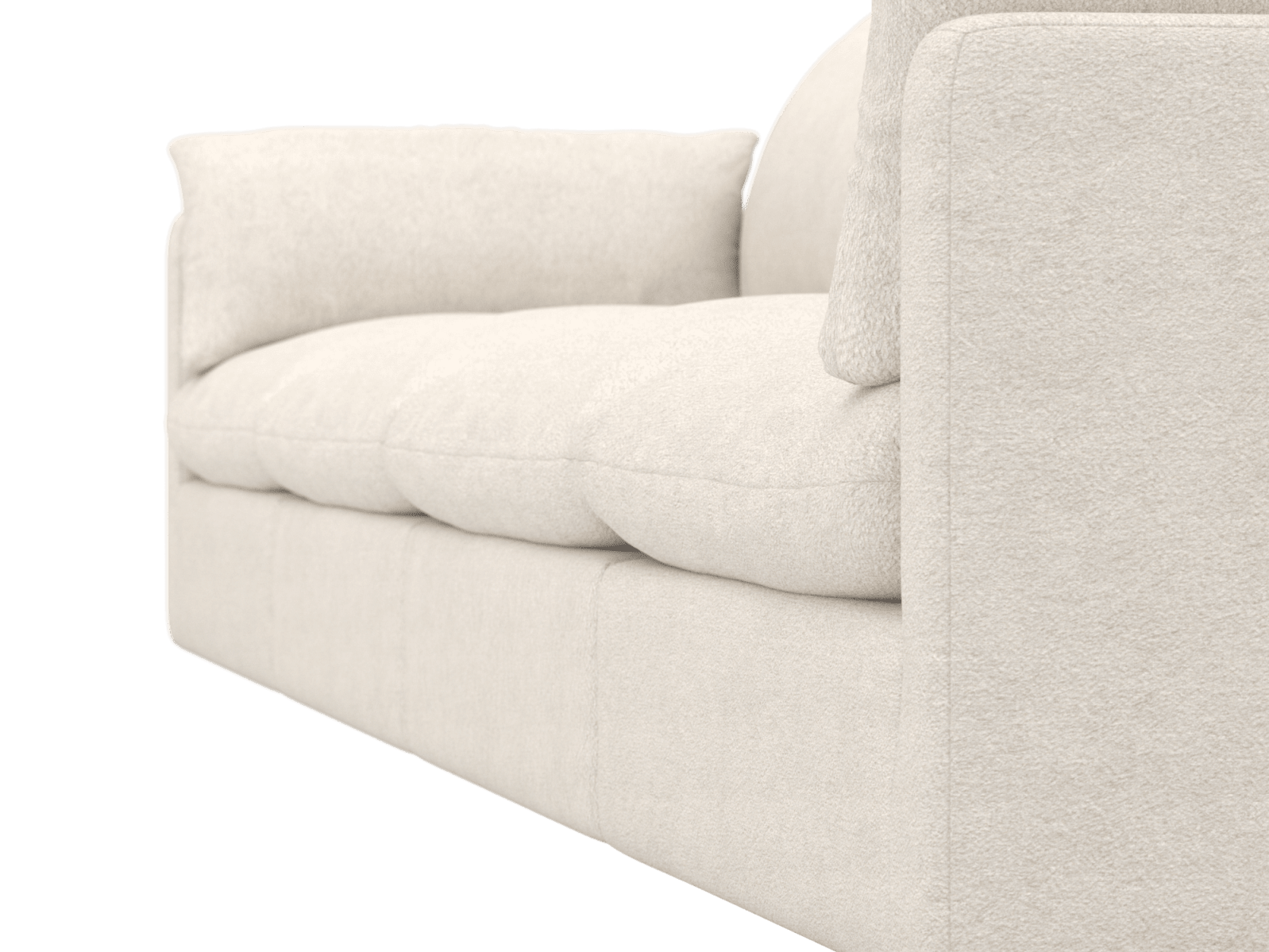 Willow Noa Fog Modular Sofa - 4 Seater color Noa Fog