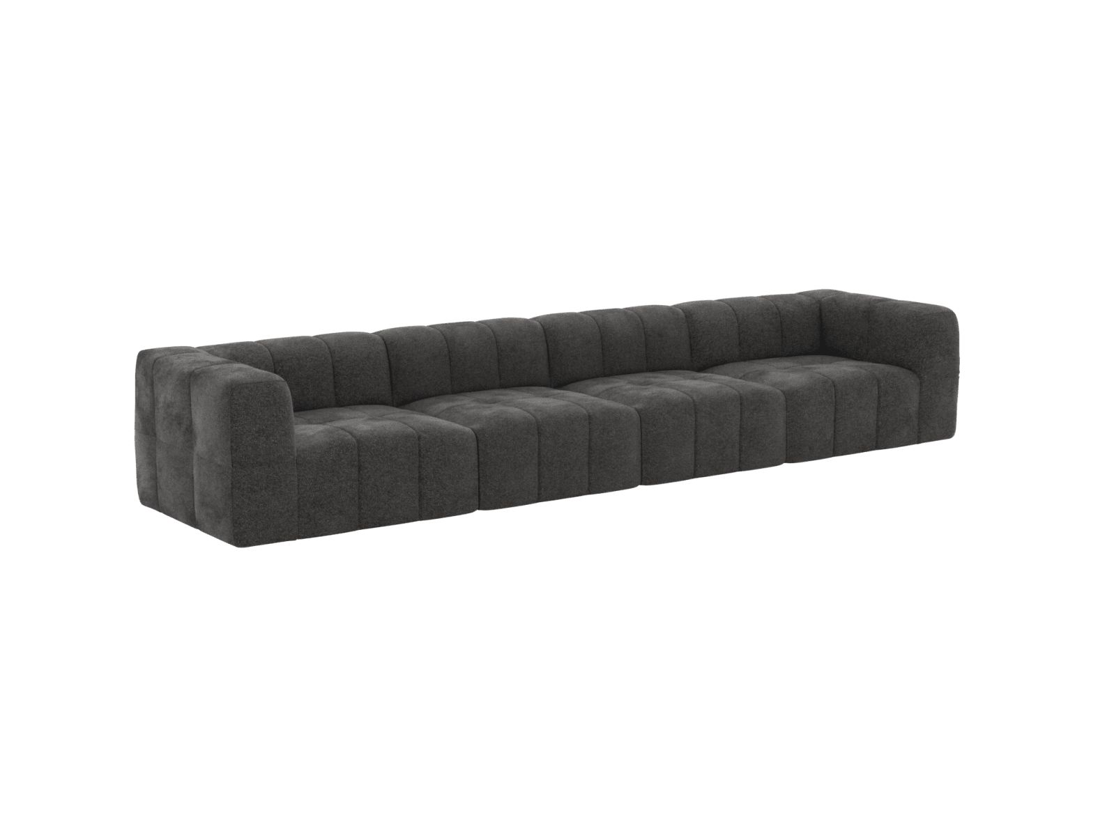 Lucello California Charcoal Modular Sofa - 4 Seater color California Charcoal