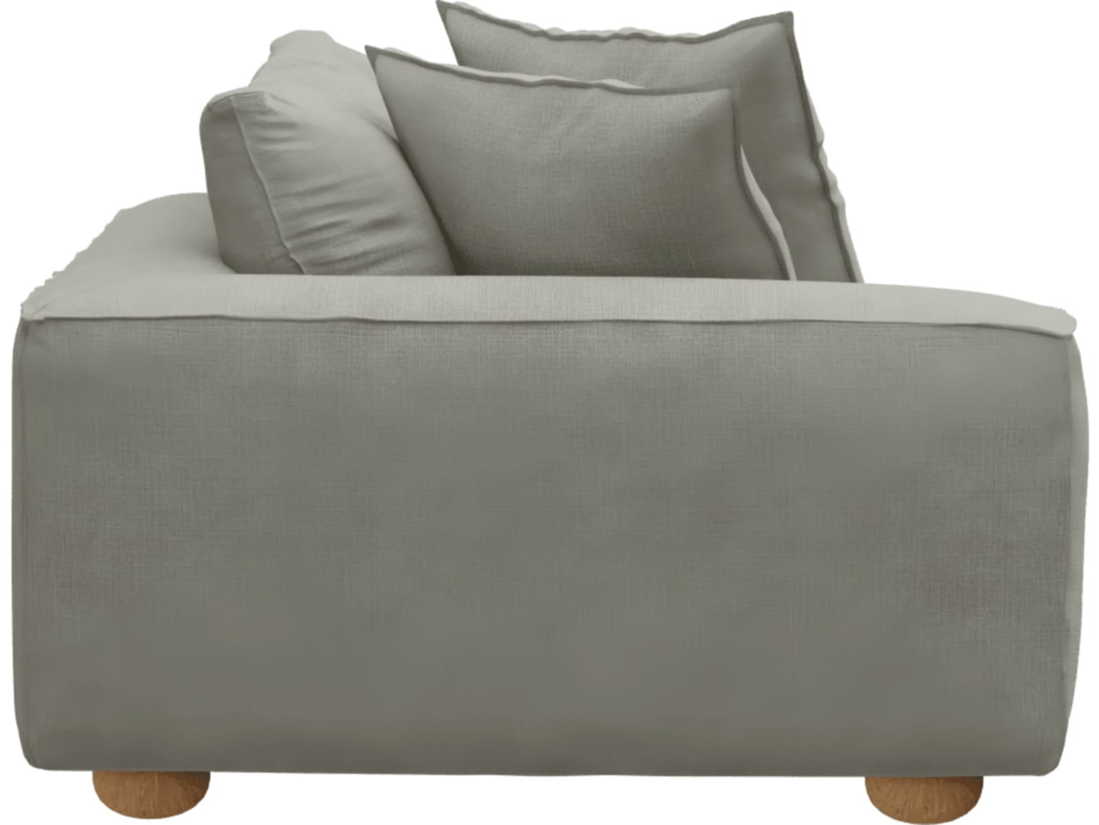 Tully Toorak Pebble Left Arm Facing Chair Module color Toorak Pebble