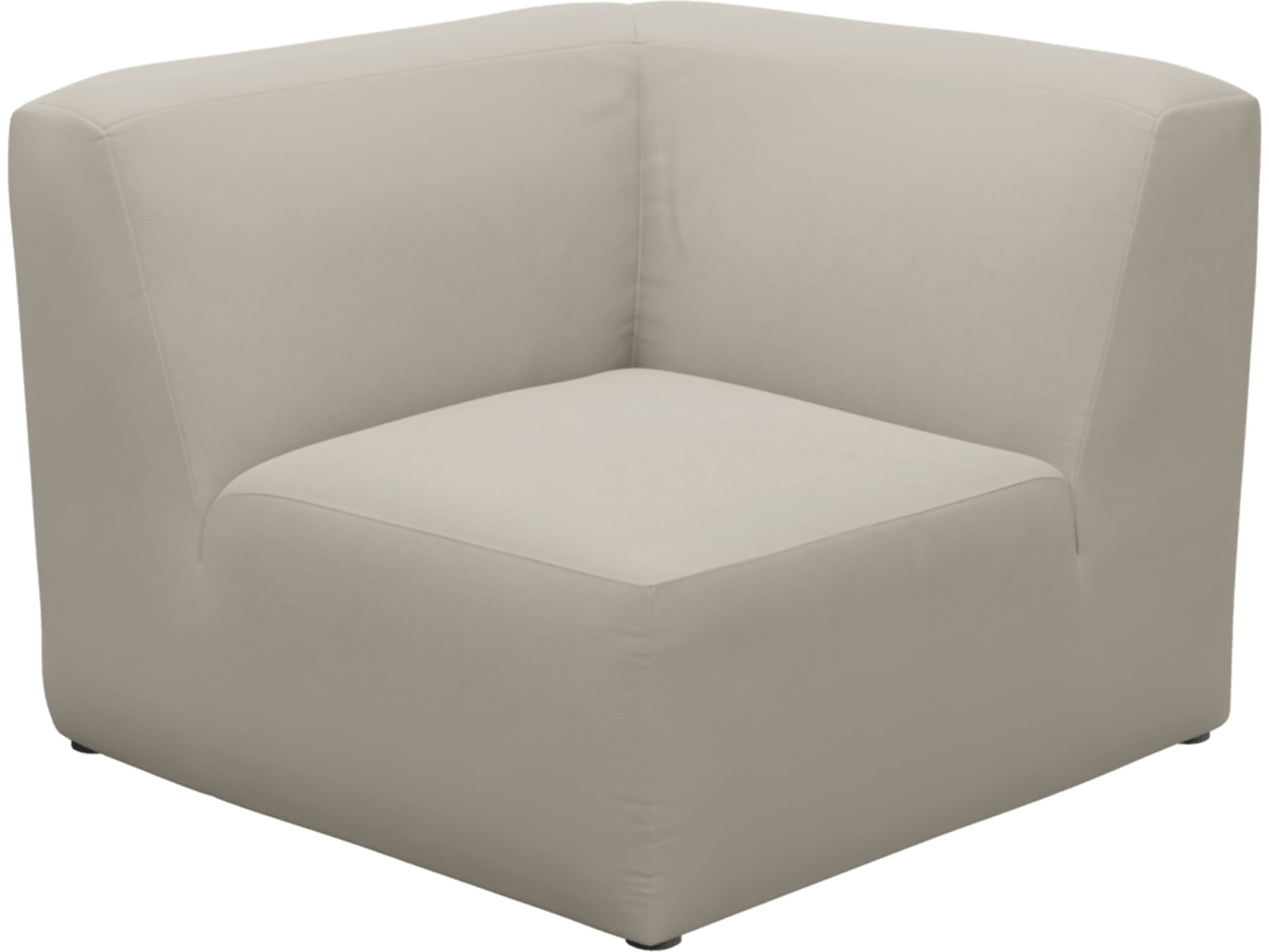 Copenhagen Isla Sea Pearl Square Corner Chair Sofa Module color Isla Sea Pearl