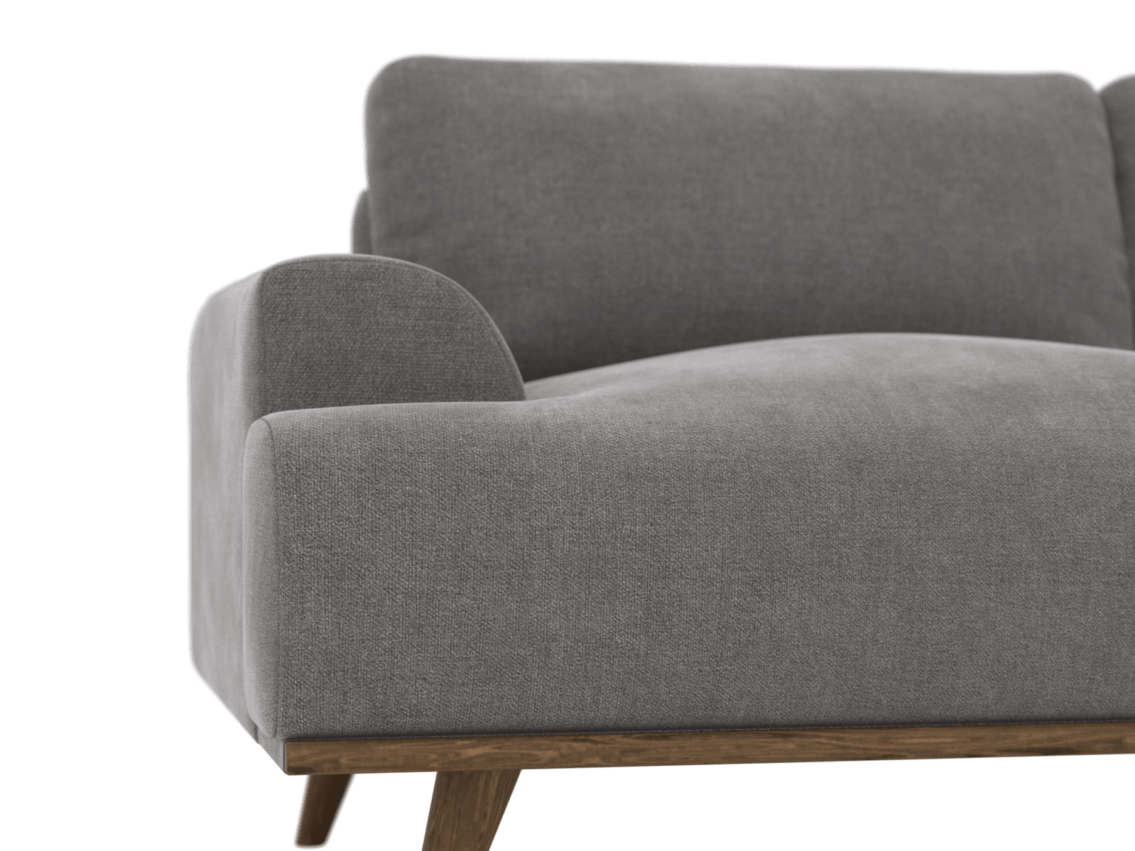 Dane Tribute Storm Chaise Sofa - 3 Seater color Tribute Storm