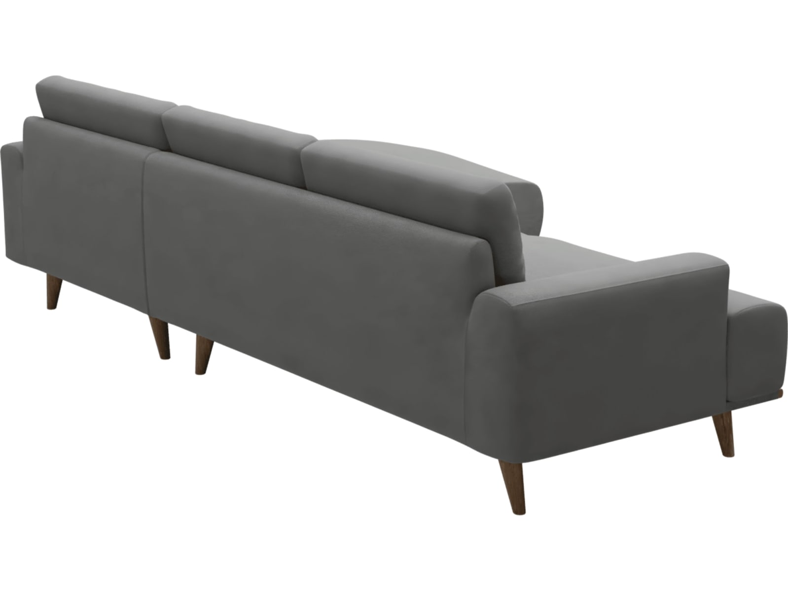Dane Maya Flint Chaise Sofa - 3 Seater color Maya Flint