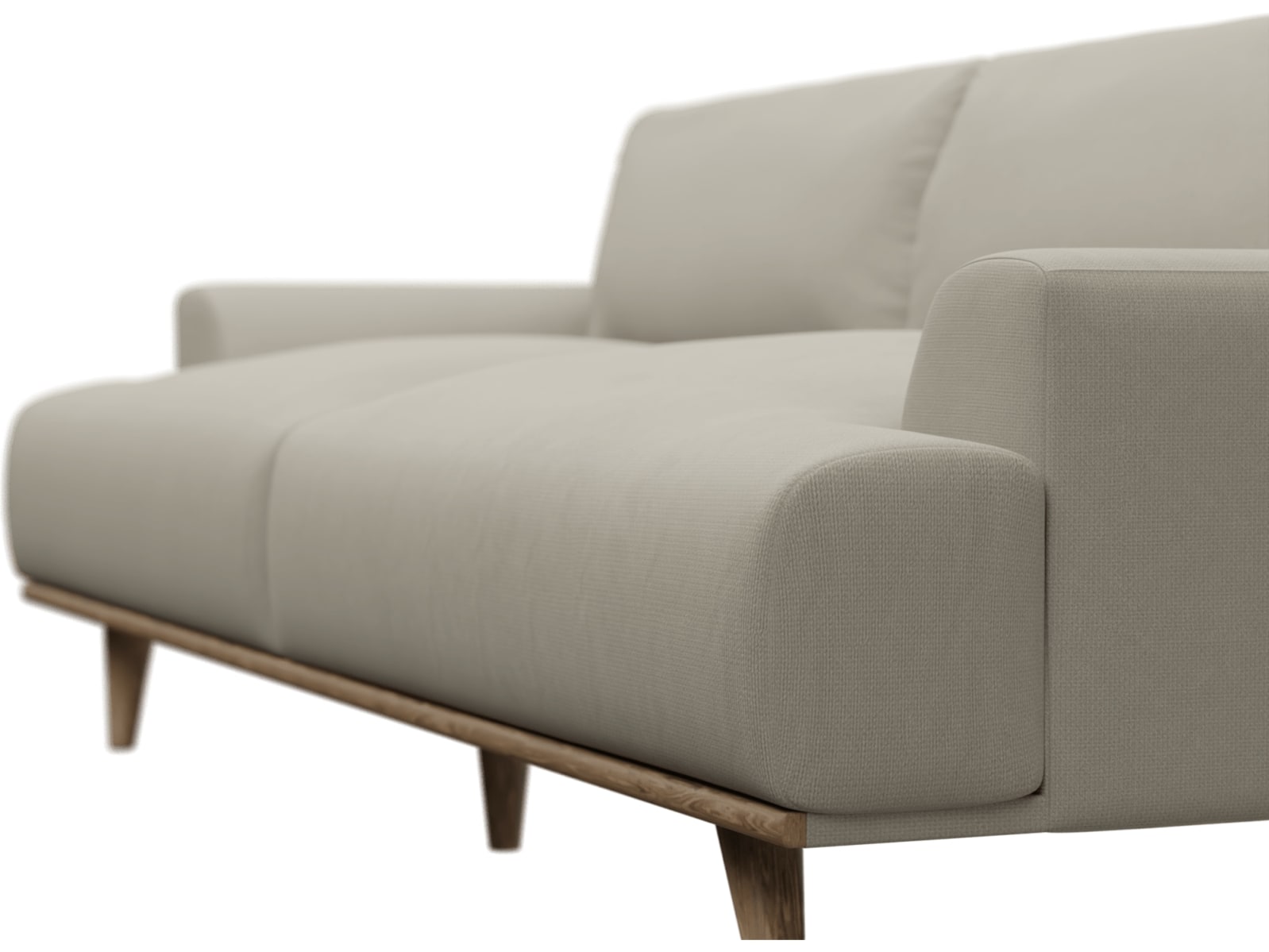Dane Plaza Natural Sofa - 3 Seater color Plaza Natural