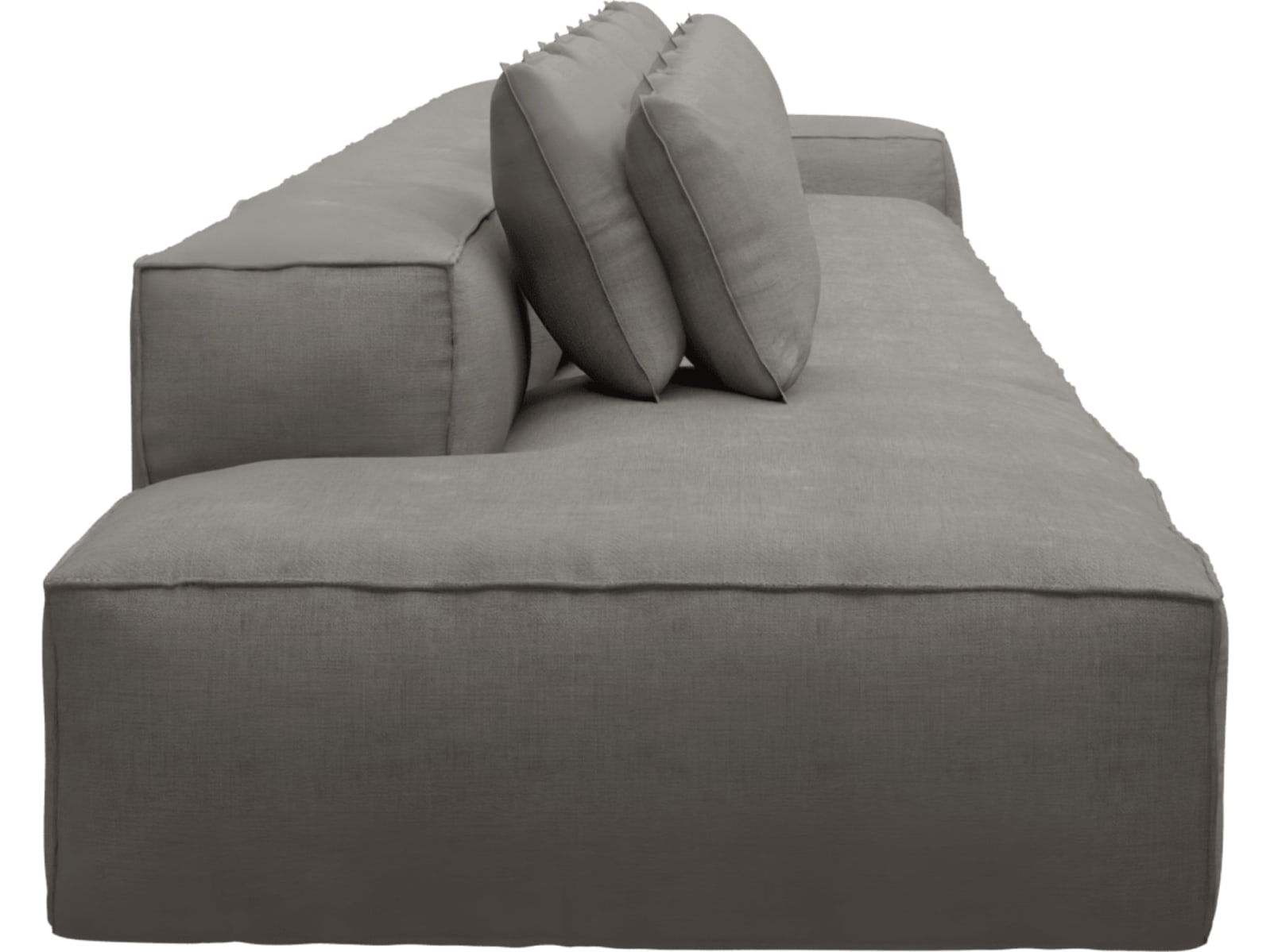 Riley Isla Soft Grey Modular Sofa - 1x Arm, 4x Armless, 1x Left Terminal color Isla Soft Grey