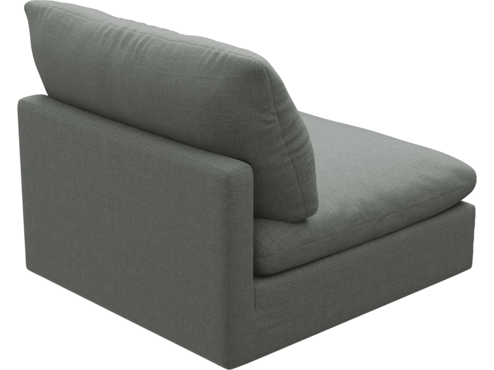 Willow Tribute Storm Armless Sofa Module color Tribute Storm