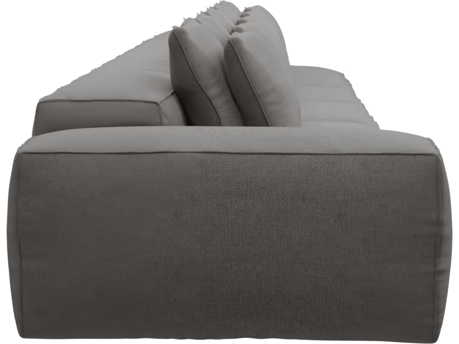 Riley California Slate Modular Sofa - 1x Arm, 4x Armless, 1x Right Terminal color California Slate