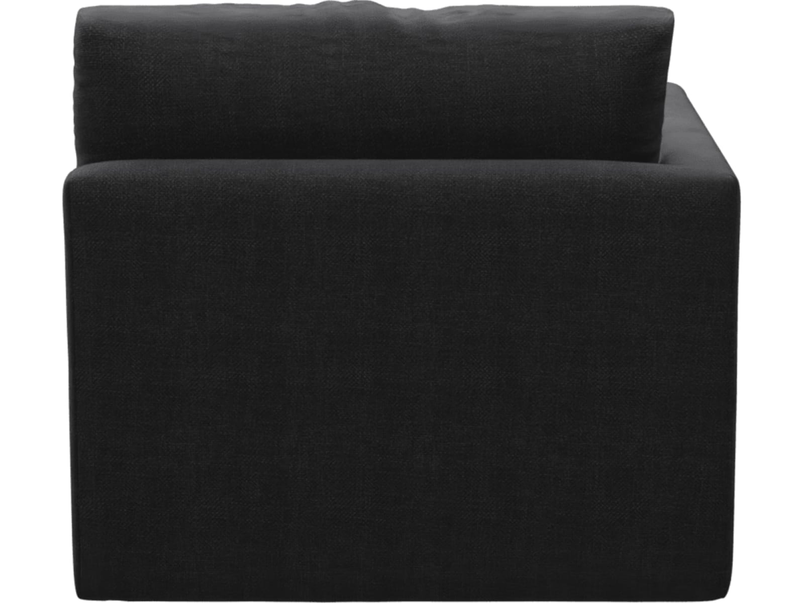 Haven Plaza Flint Grey Left Arm Facing Chaise Module color Plaza Flint Grey