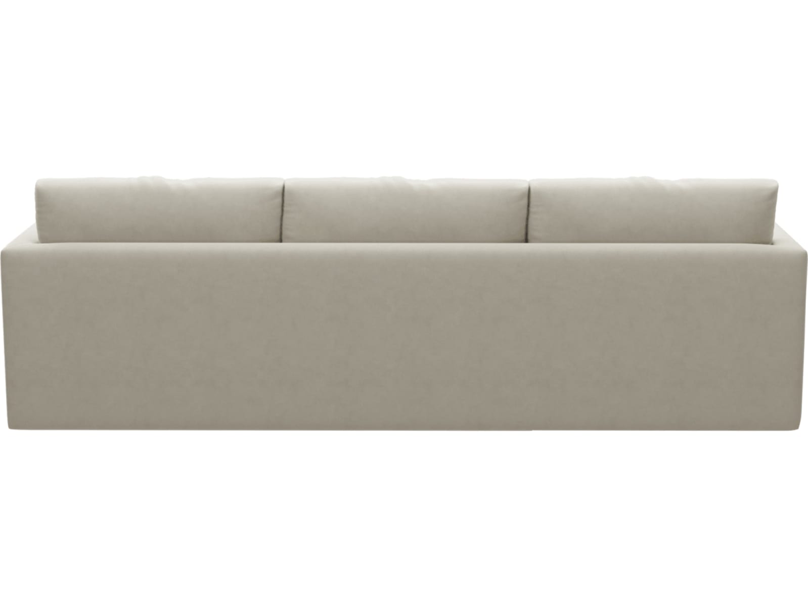 Haven Apt Muse Flax Chaise Sofa color Muse Flax