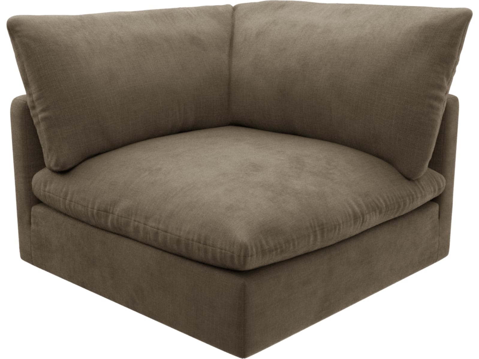 Willow Tribute Walnut Corner Sofa Module color Tribute Walnut