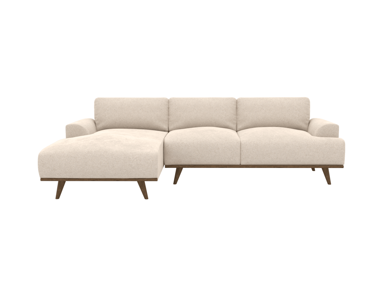 Dane Avon Taupe Chaise Sofa - 3 Seater color Avon Taupe