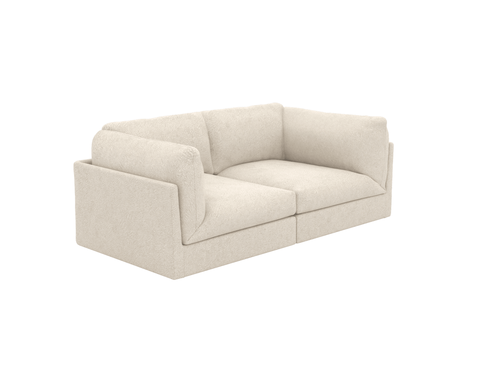 Finley Muse Flax Modular Sofa - 2 Seater color Muse Flax