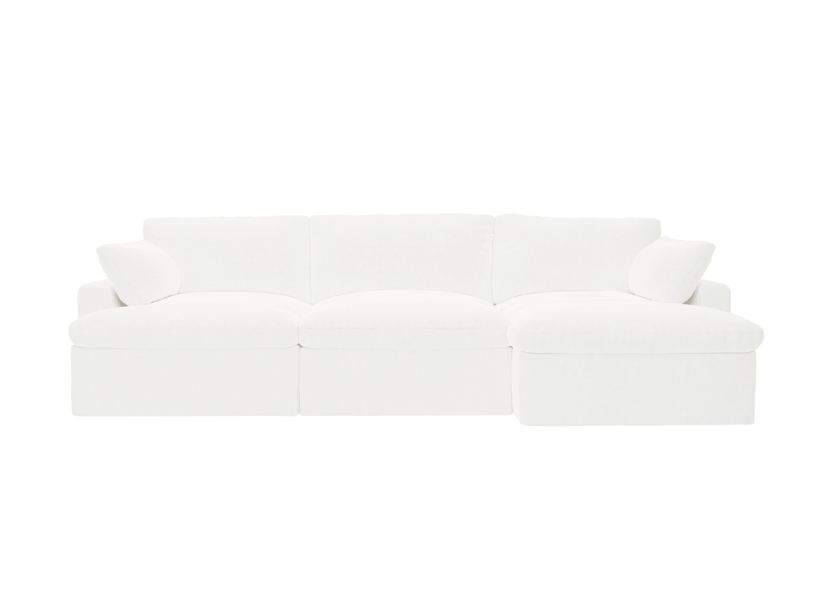 Retreat Muse Frost Chaise Sofa - 3 Seater color Muse Frost