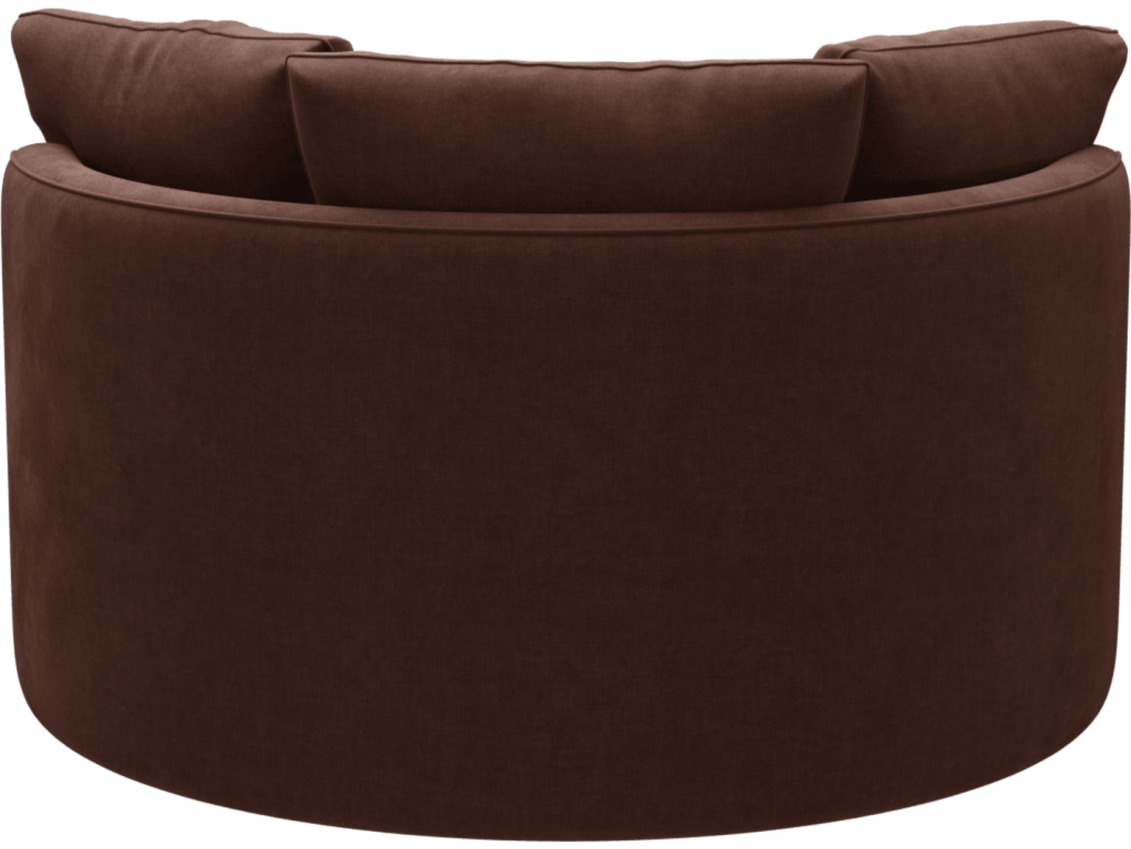 Adore Muse Rust Swivel Chair color Muse Rust