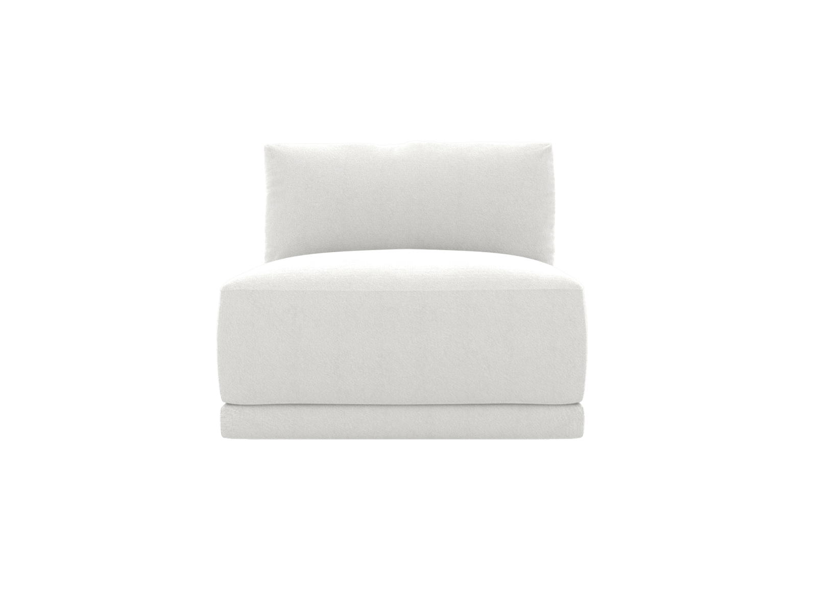 Haven Muse Frost 1 Seater Armless Sofa Module color Muse Frost