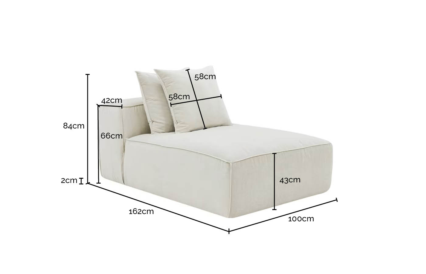 Riley Tribute Chestnut Module Chaise color Tribute Chestnut