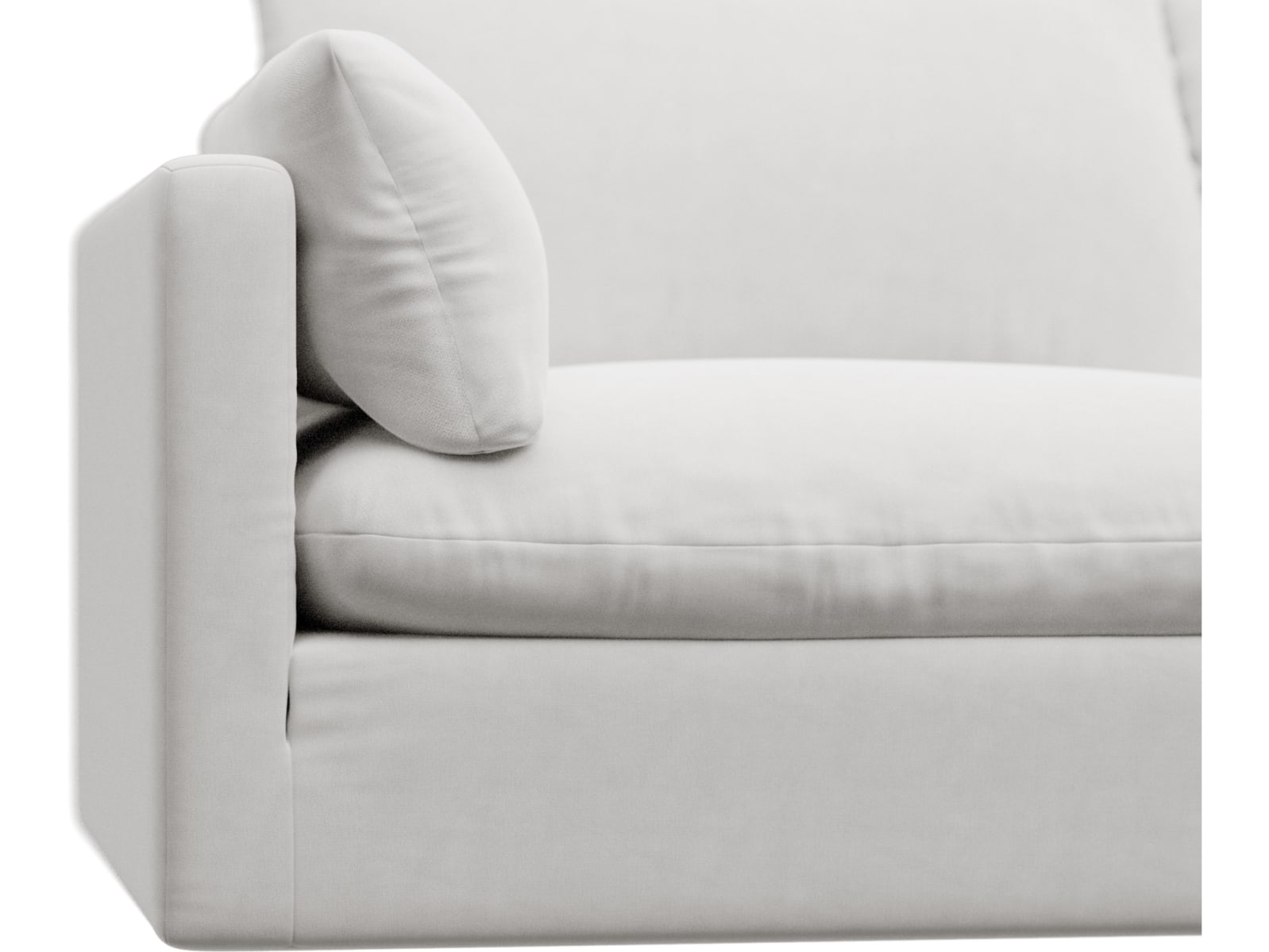 Willow Muse Frost Corner Sofa - 4 Seater RAF Terminal color Muse Frost