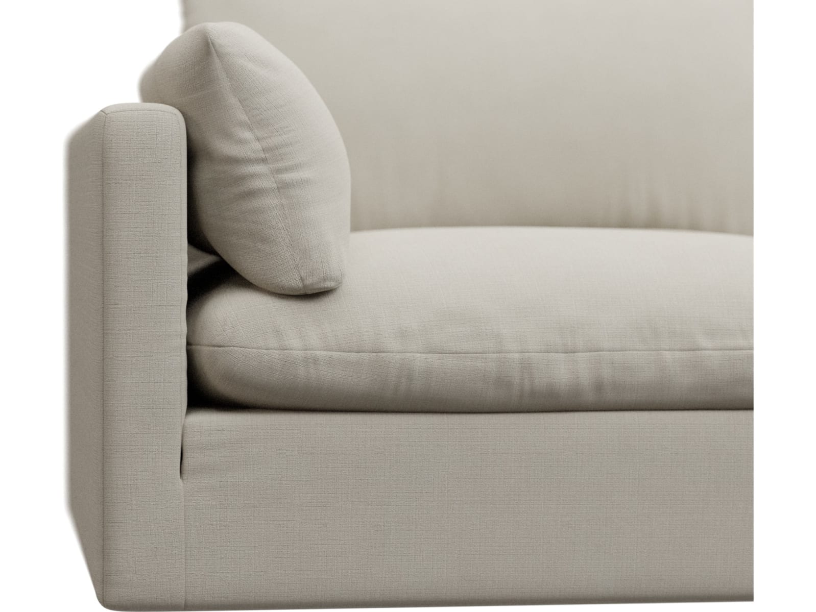 Willow Toorak Pearl Modular Sofa - 4 Seater color Toorak Pearl