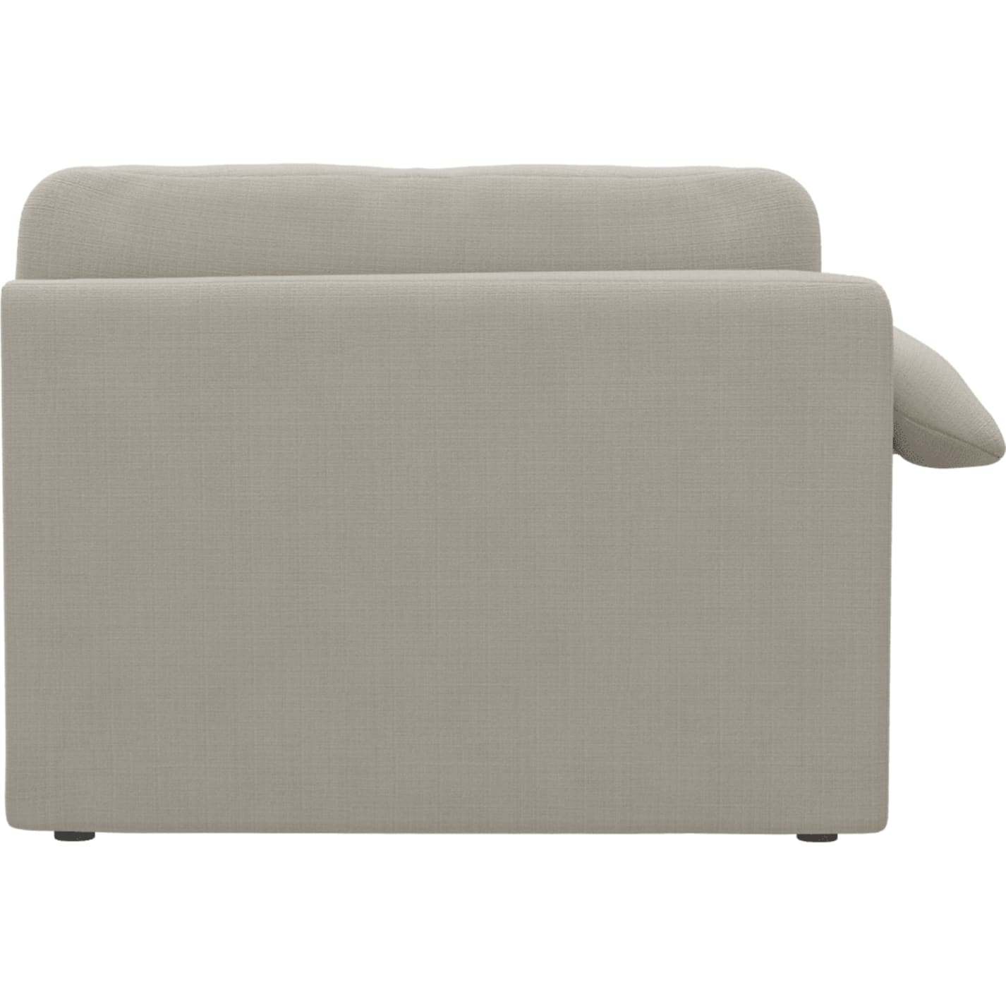 Ludlow Toorak Pearl Left Arm Facing Chair Module color Toorak Pearl