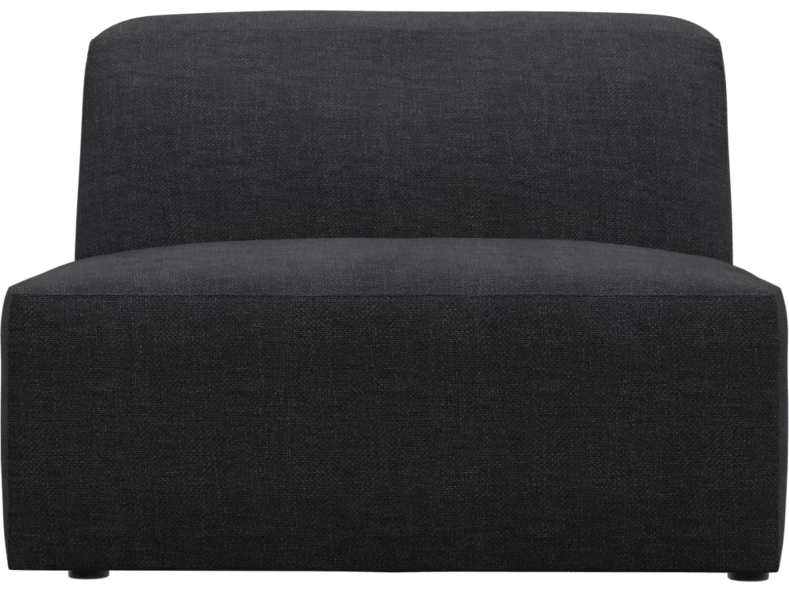 Copenhagen Plaza Flint Grey Armless Chair Sofa Module color Plaza Flint Grey