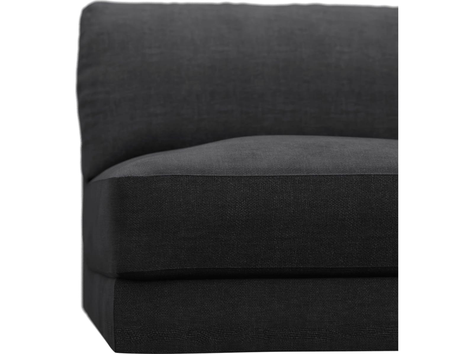 Monica Plaza Flint Grey Right Arm Facing Chair Module color Plaza Flint Grey