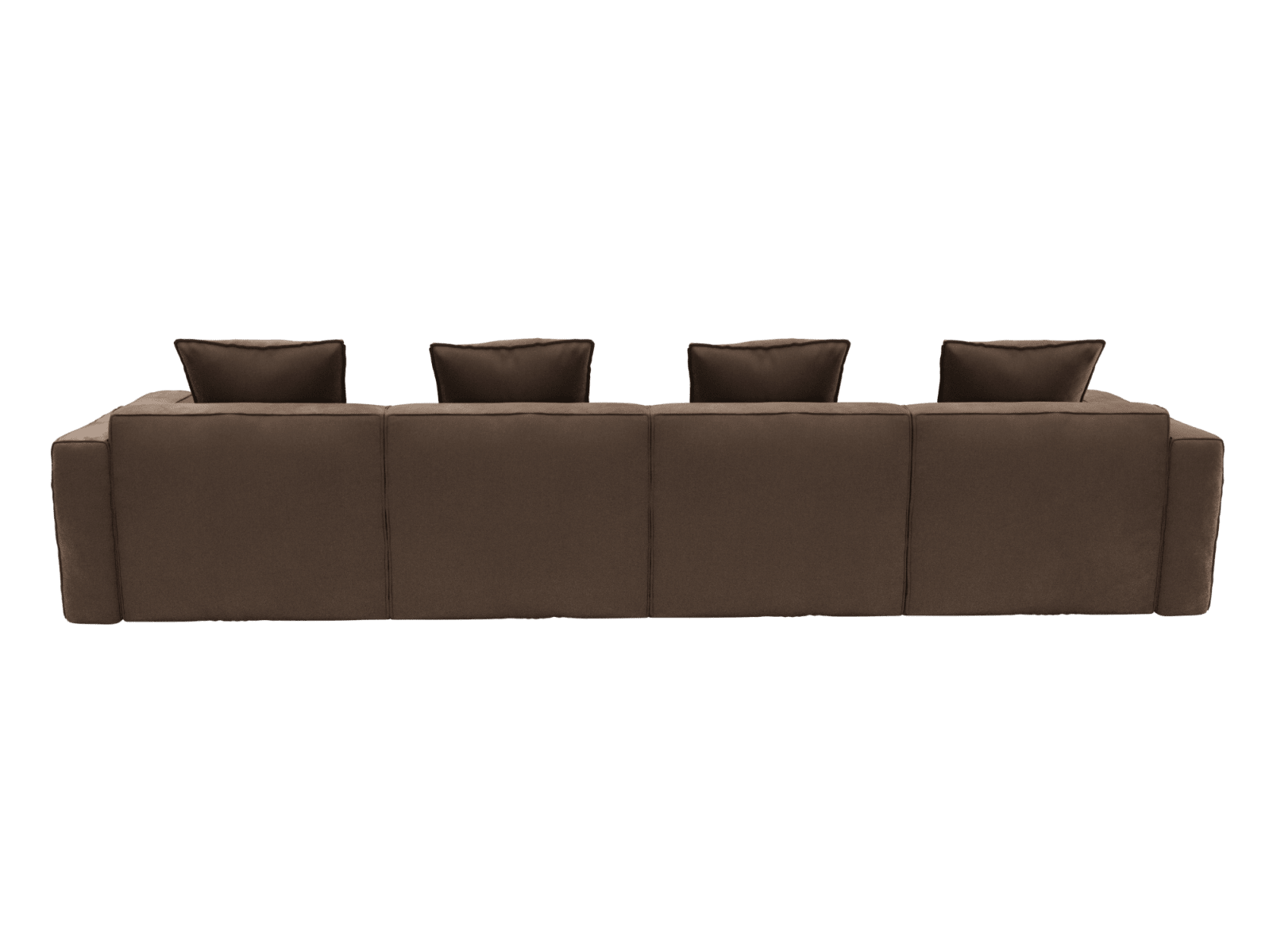 Riley Apt Muse Chocolate Sofa - 4 Seater color Muse Chocolate