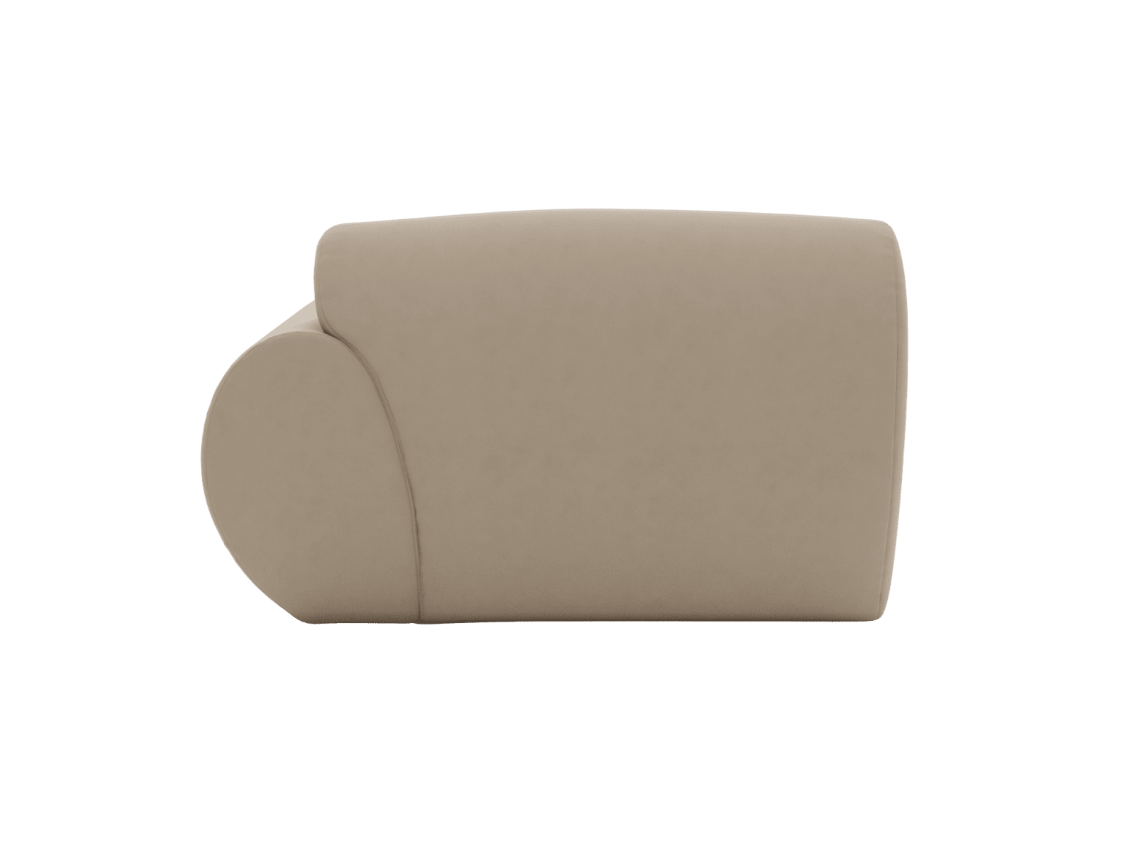 Malmo Blaze Latte 1 Seat Right Arm Facing Sofa Module color Blaze Latte