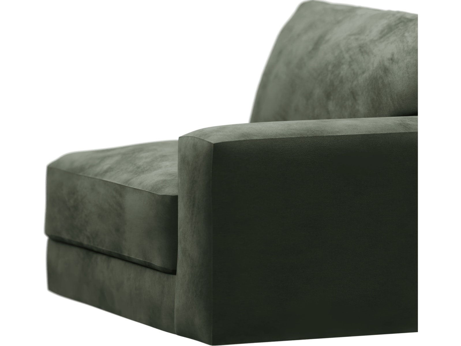 Monica Muse Forest Right Arm Facing Chair Module color Muse Forest