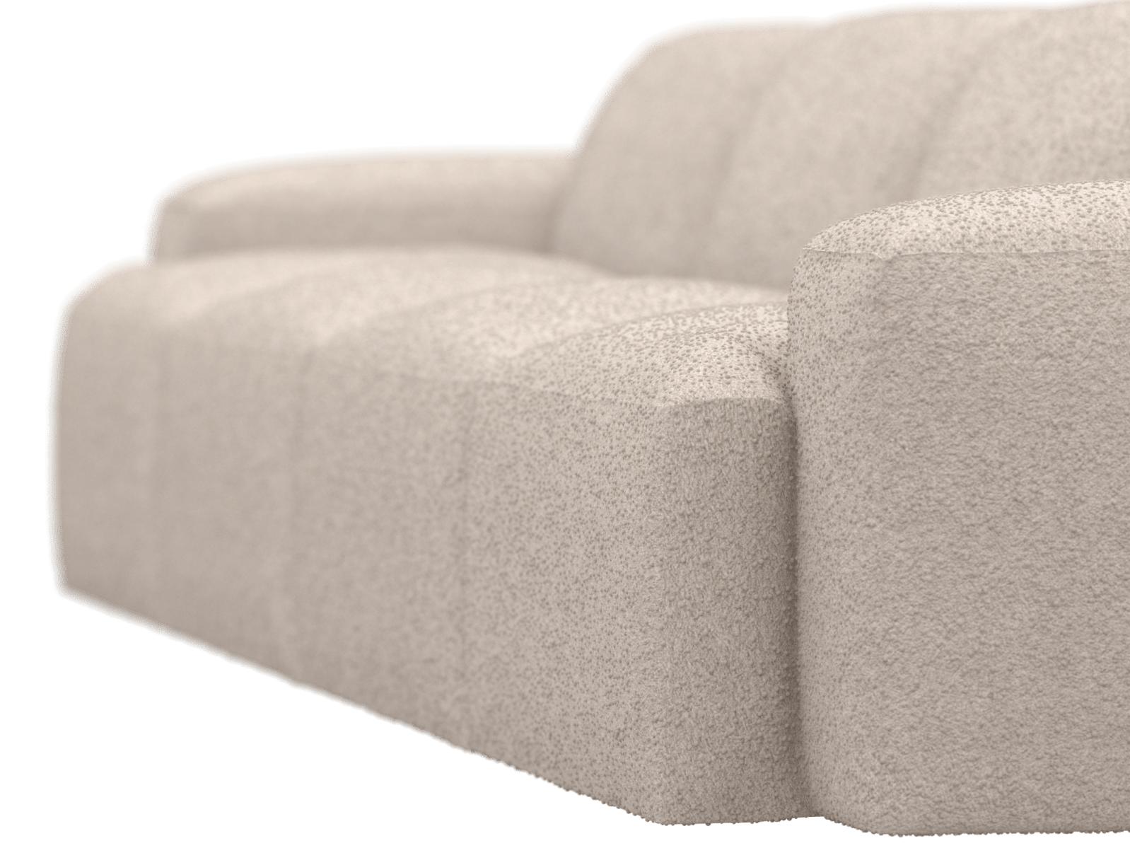 Copenhagen Boucle Pumice Sofa - 4 Seater color Boucle Pumice