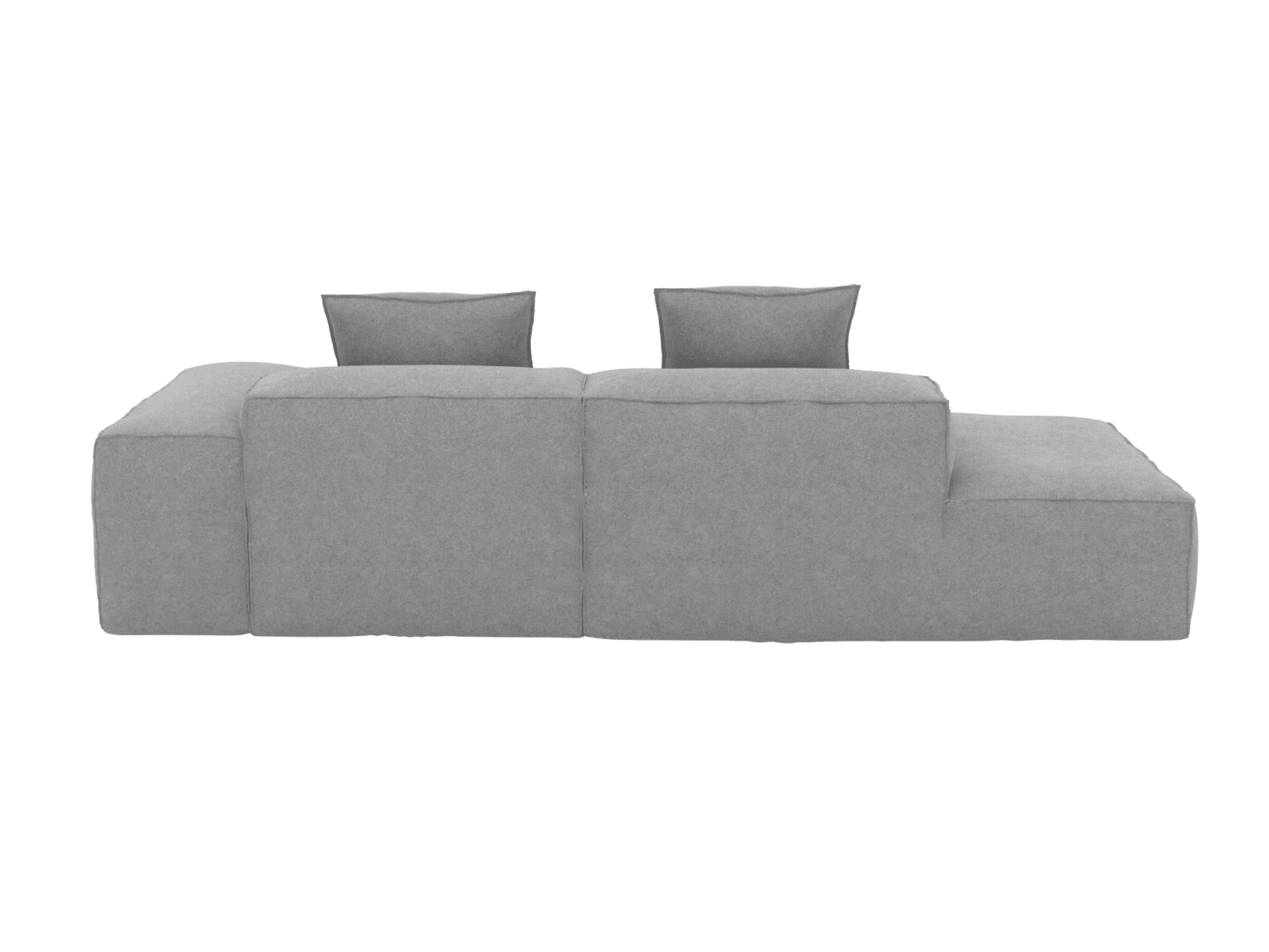 Riley California Slate 3 Seater Terminal Left Modular Sofa color California Slate