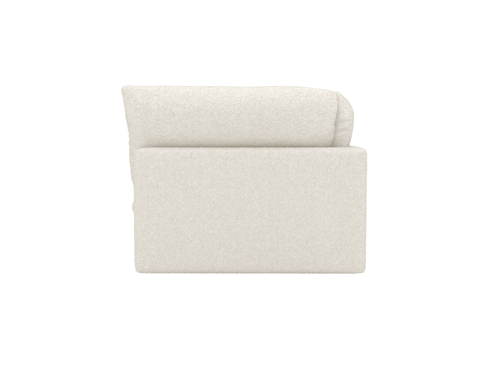 Willow Boucle Ivory Corner Sofa Module color Boucle Ivory