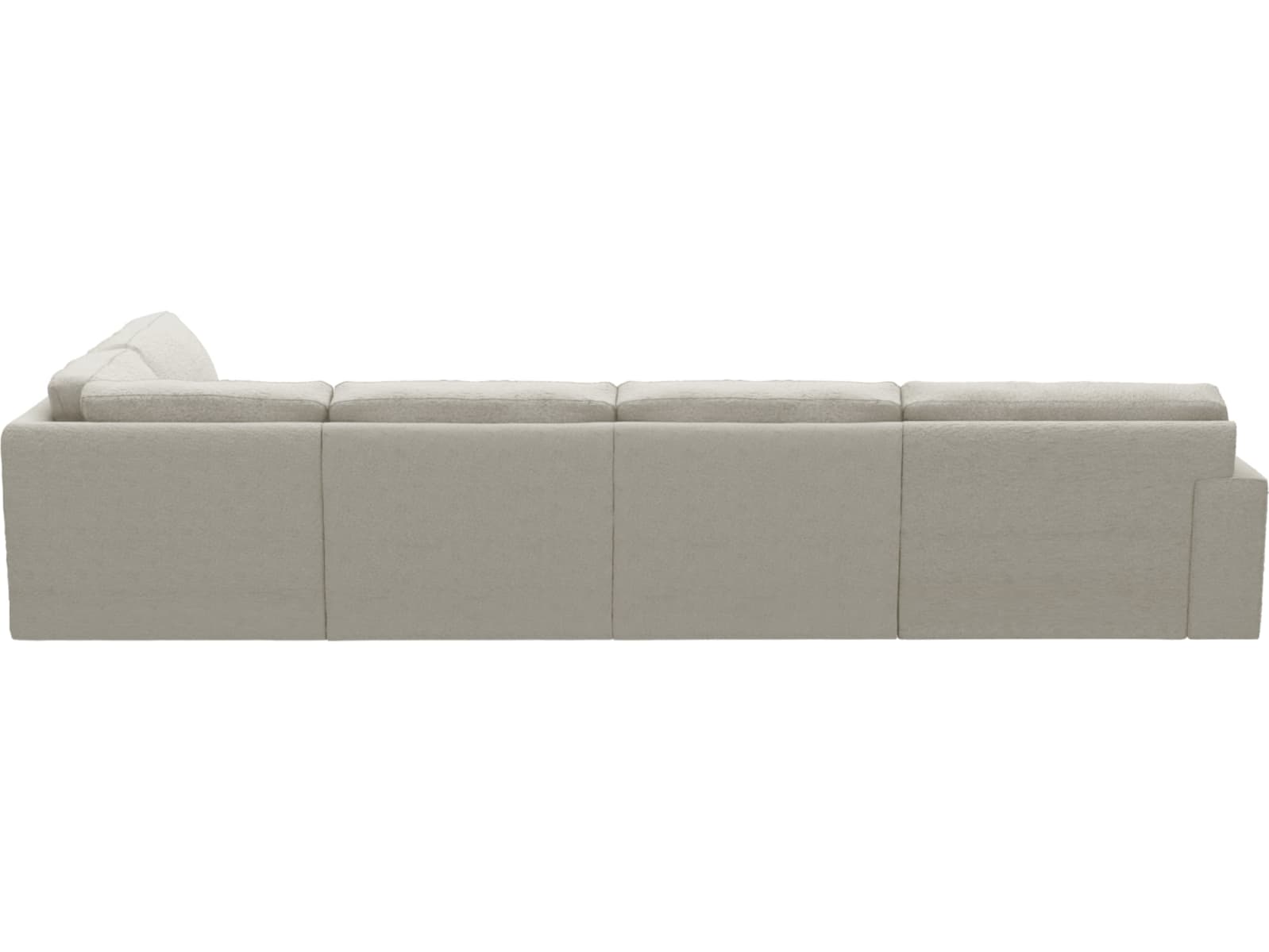 Monica Boucle Ivory Sofa - 6 Seater RAF Terminal color Boucle Ivory