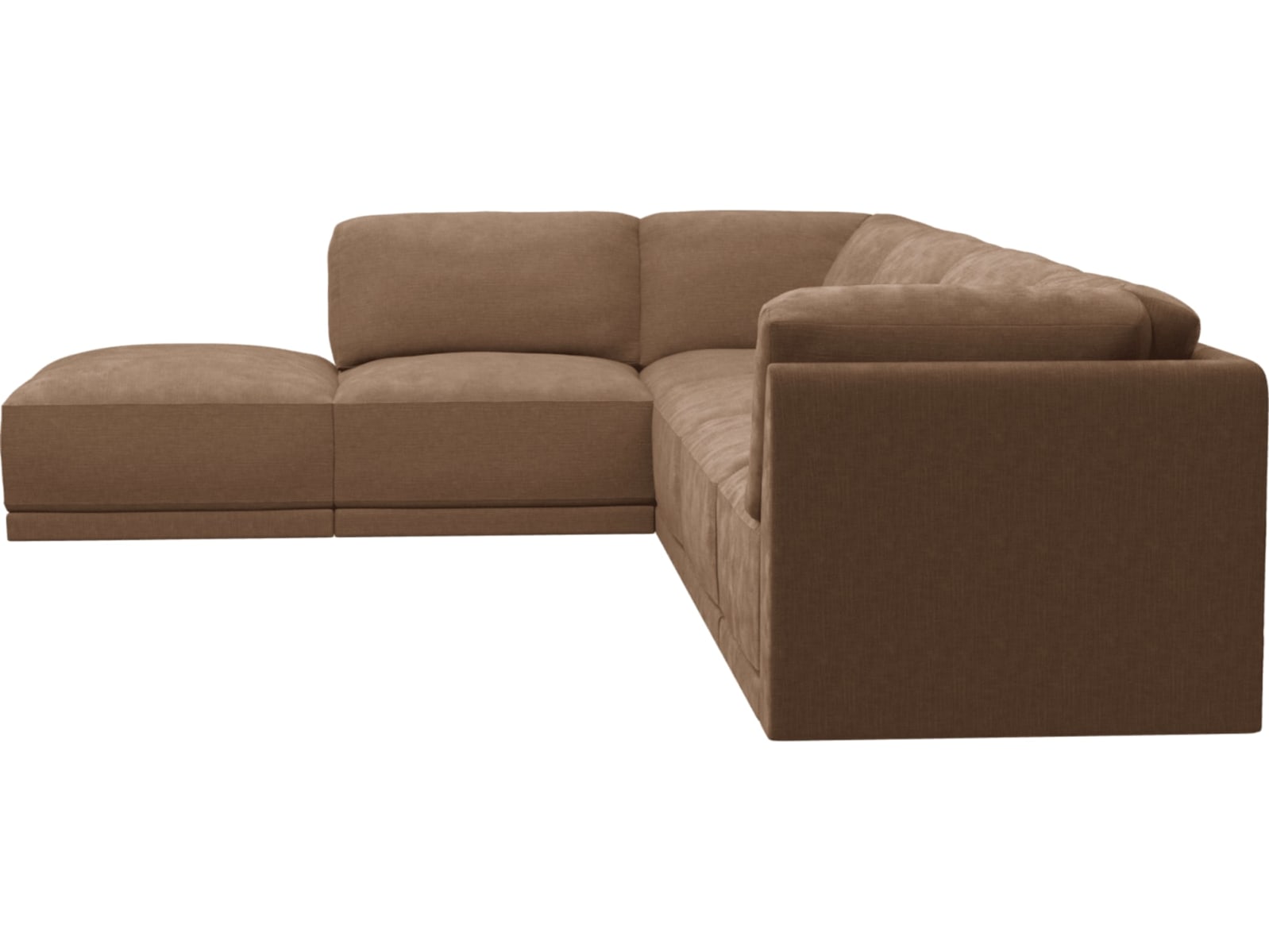 Emily Modular Sofa Tribute Chestnut - 6 Piece color Tribute Chestnut