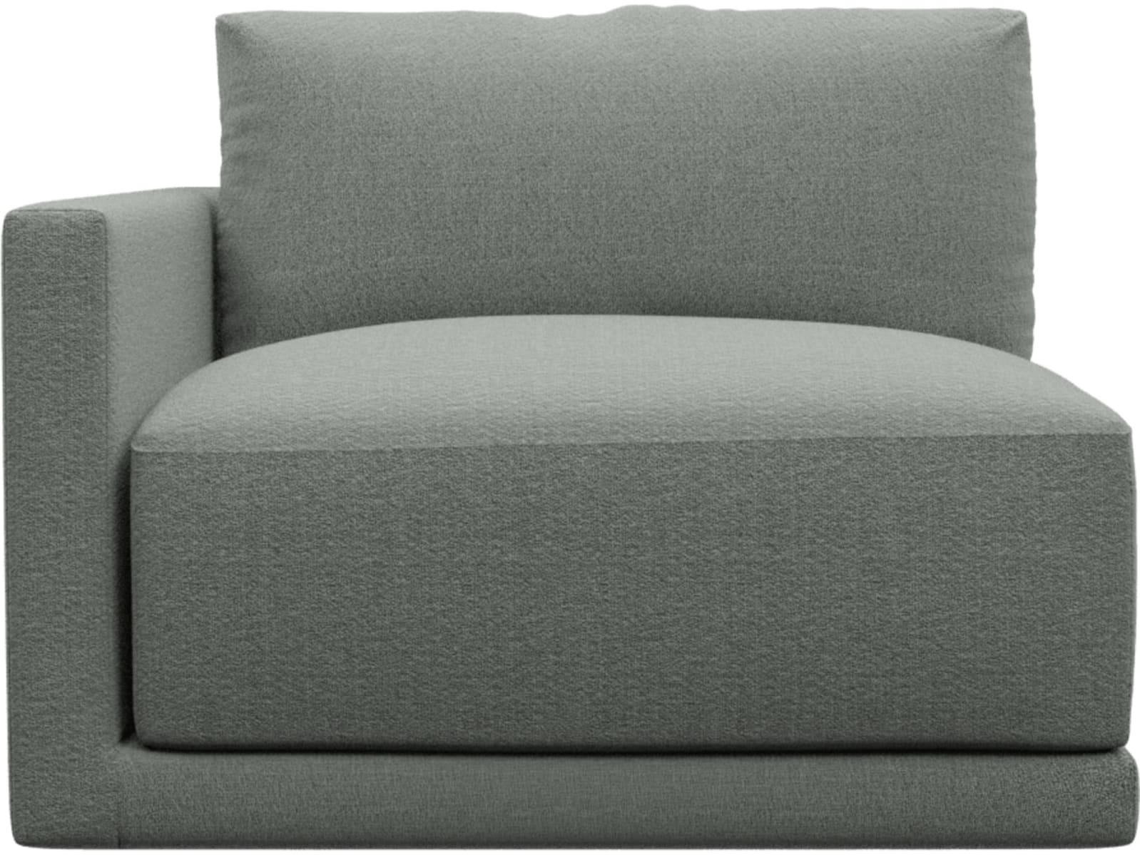 Haven Tribute Storm Left Arm Facing Chair Sofa Module color Tribute Storm