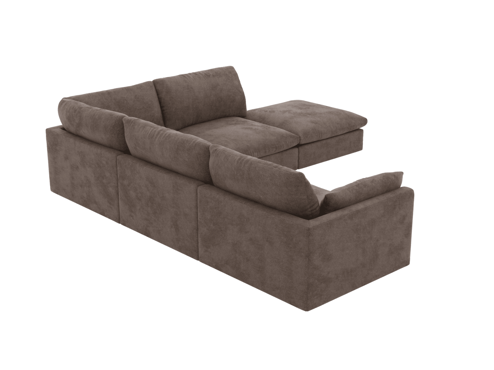 Willow Muse Mink Modular Sofa RAF Terminal - 5 Seater color Muse Mink