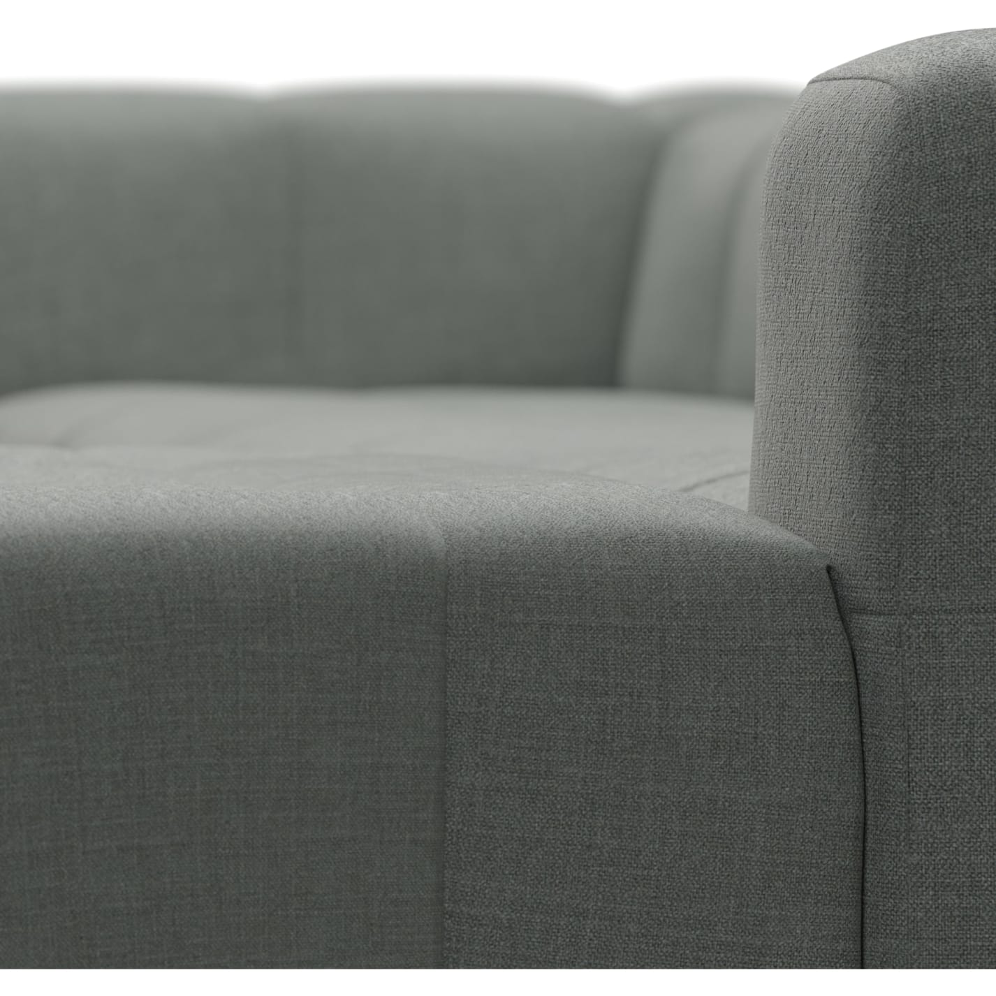 Lucello Tribute Storm Modular Sofa with Ottoman - 4 Piece color Tribute Storm