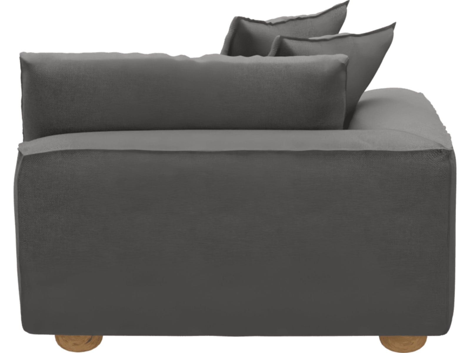 Tully California Slate Left Arm Facing Chair Module color California Slate