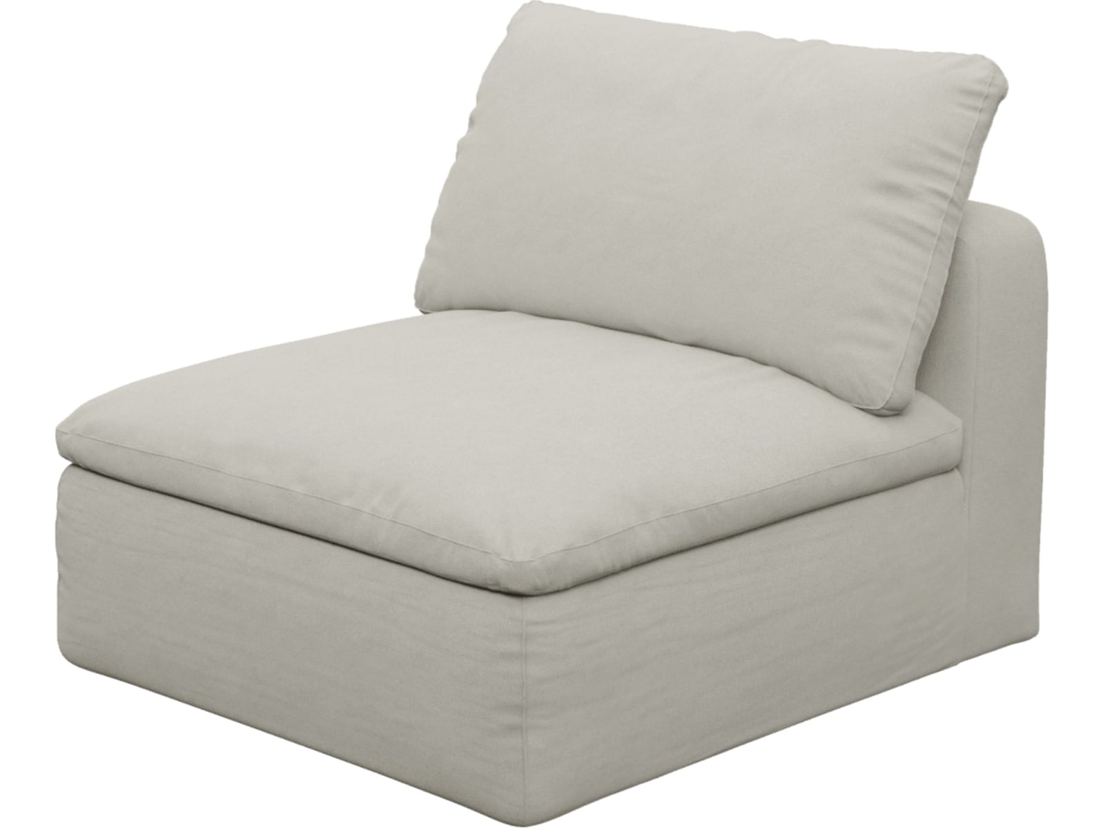 Cloud Deep Armless Module California Ivory color California Ivory