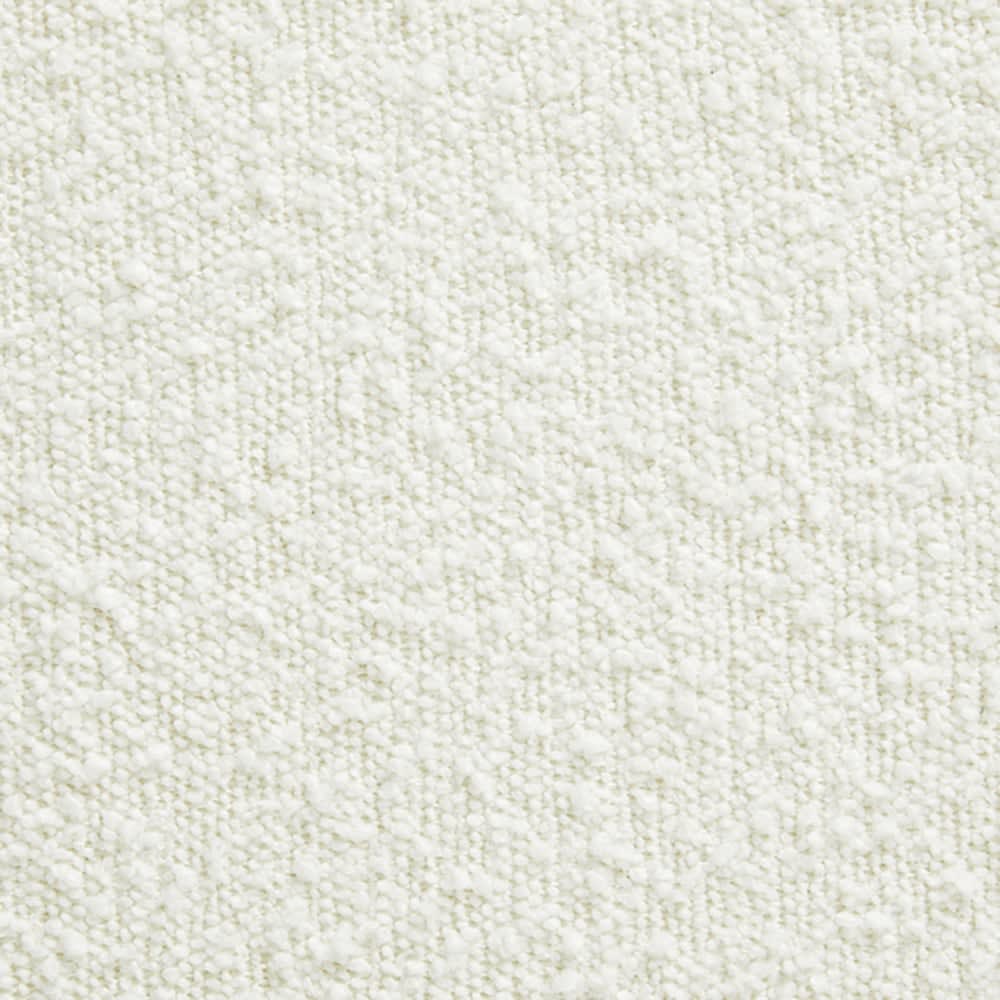 Maeve Wave Boucle Bed Frame Ivory color Ivory