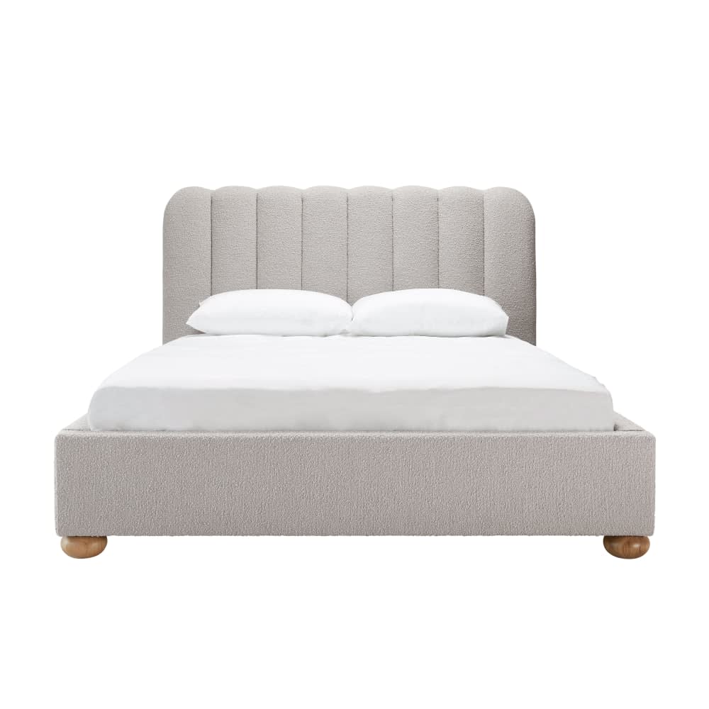 Maeve Boucle Pumice Bed  - King color Pumice