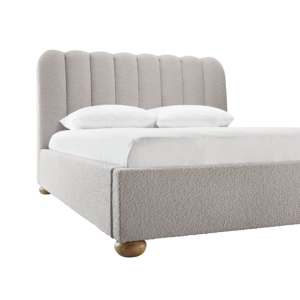 Maeve Boucle Pumice Bed  - Queen color Pumice