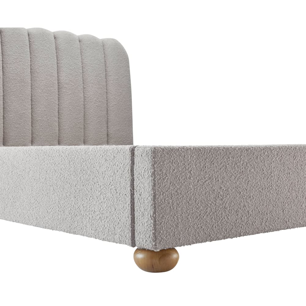 Maeve Boucle Fashion Bed Pumice - Single color Pumice