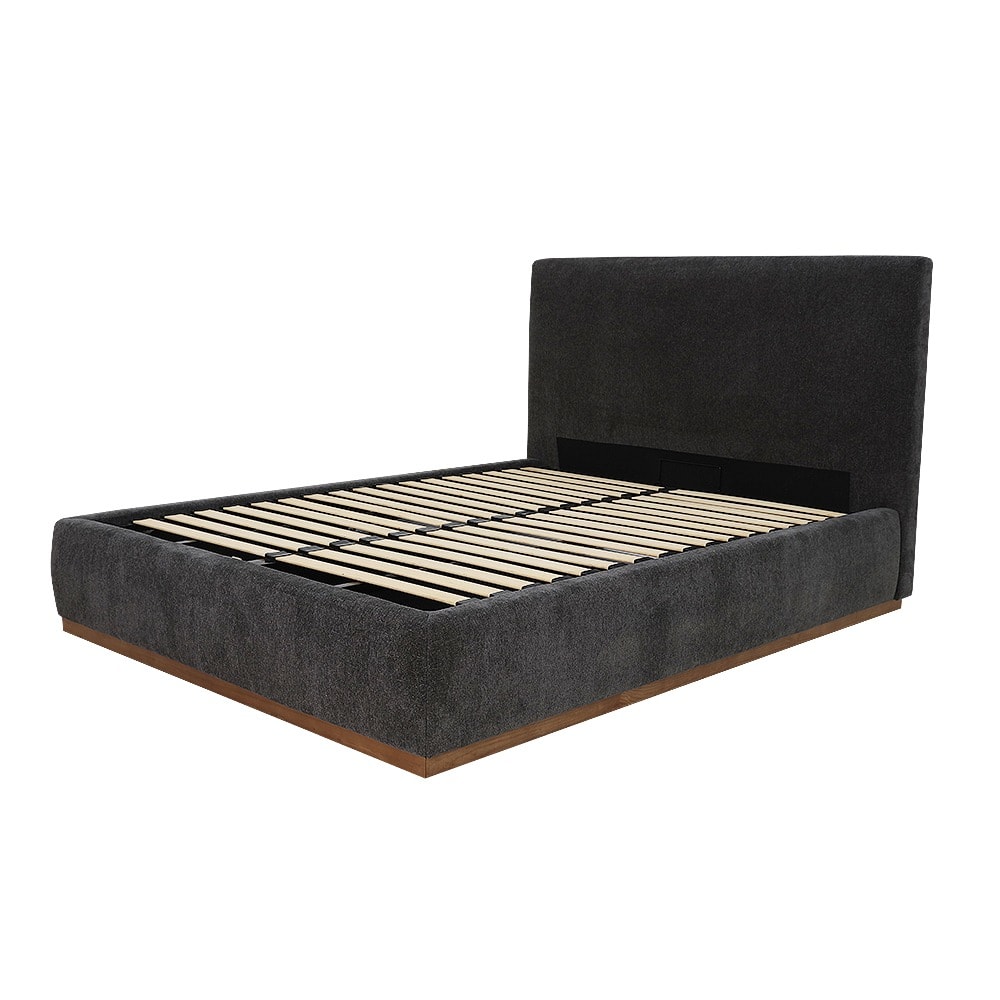 Haven Dark Gas Lift Bed California Charcoal Double color California Charcoal