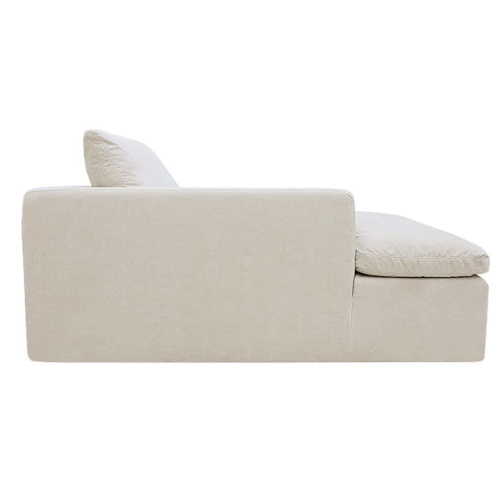 Cloud Deep Chaise Left Module Muse Flax color Muse Flax